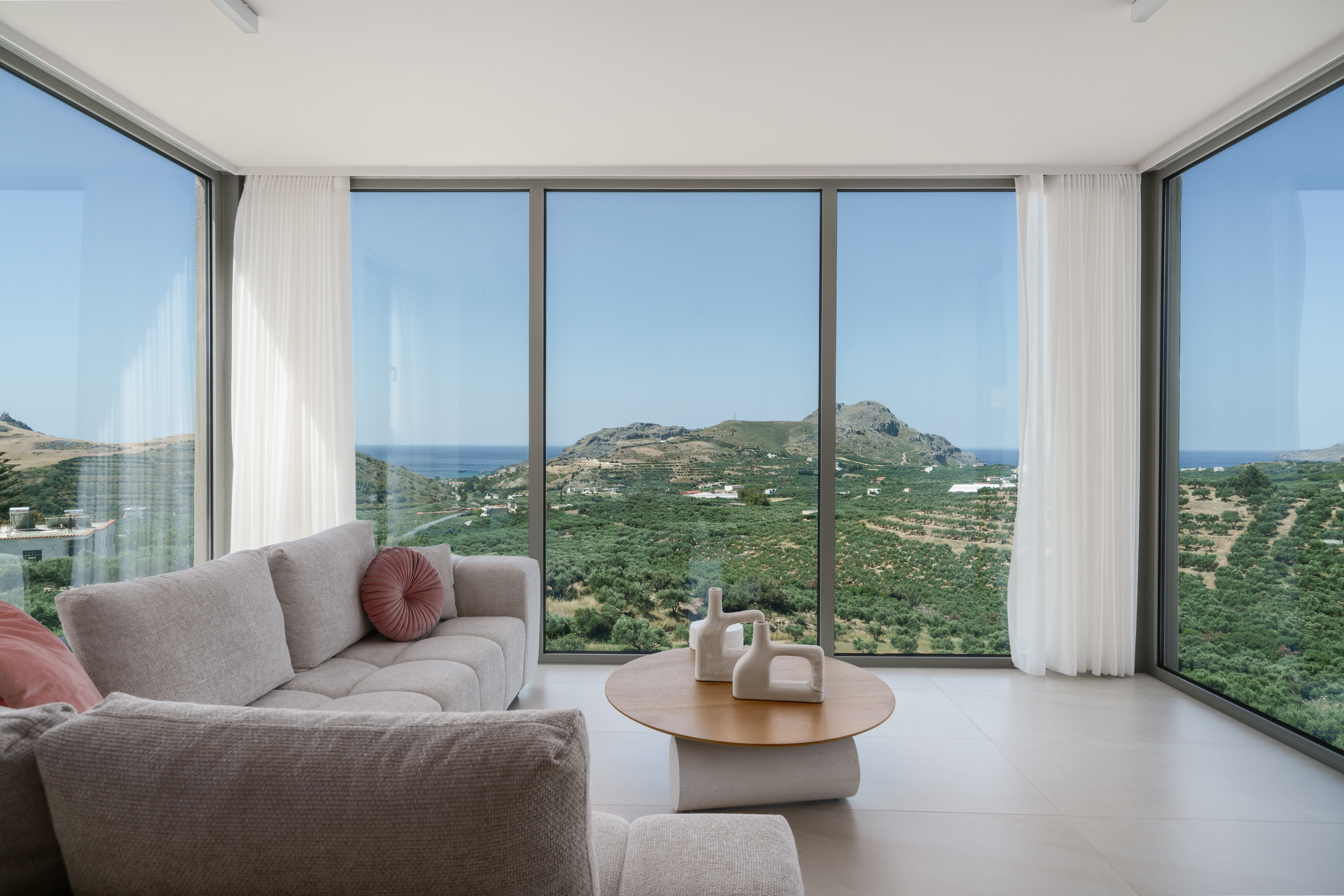 Villa Kyanos AgiaTriada Chania: Luxury 3-Bedroom Villa with Private Pool and Sea Views, Crete