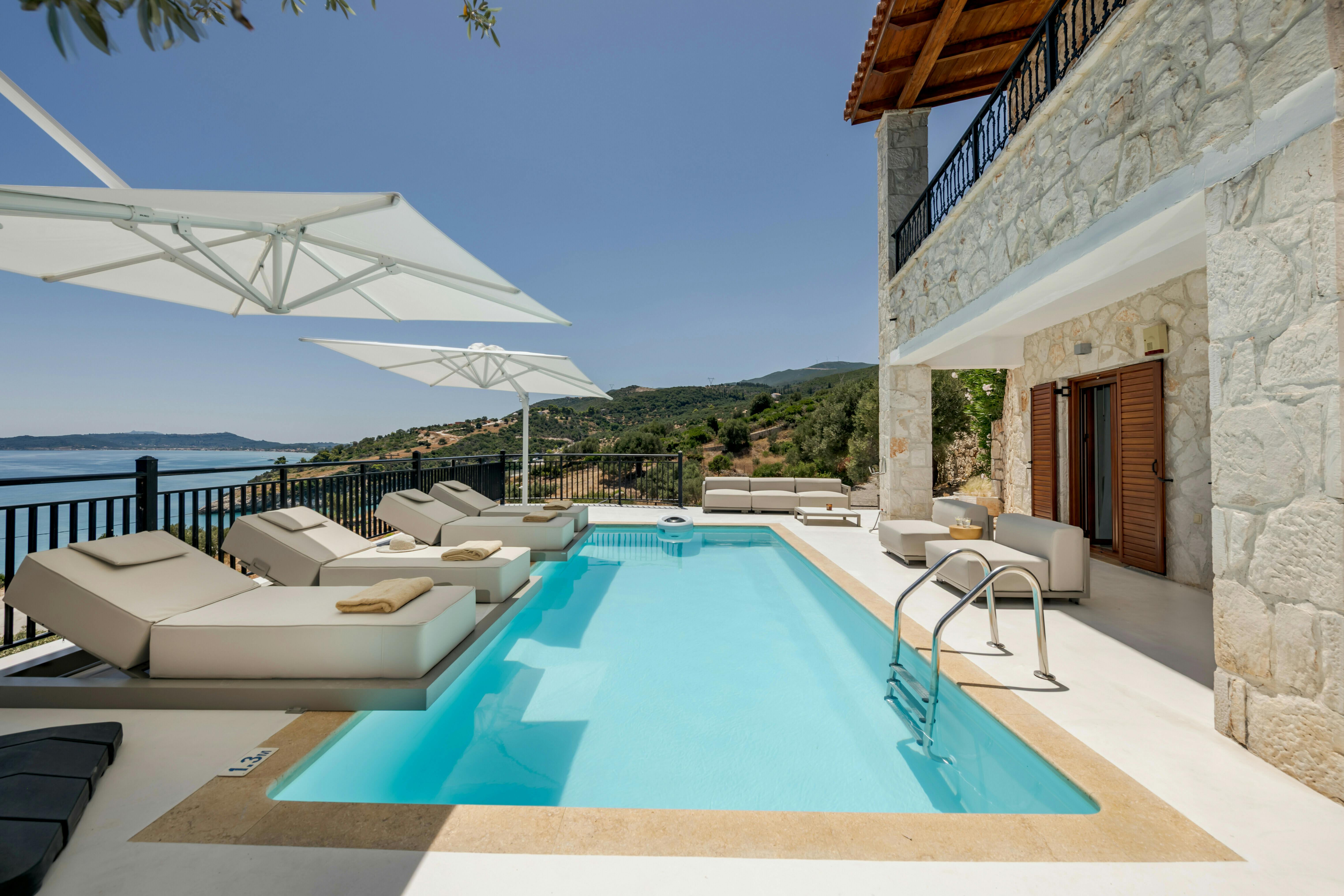 Villa Kyanos Agios Nikolaos Zakynthos: Luxury 3-Bedroom Villa with Private Pool and Sea Views, Zakynthos