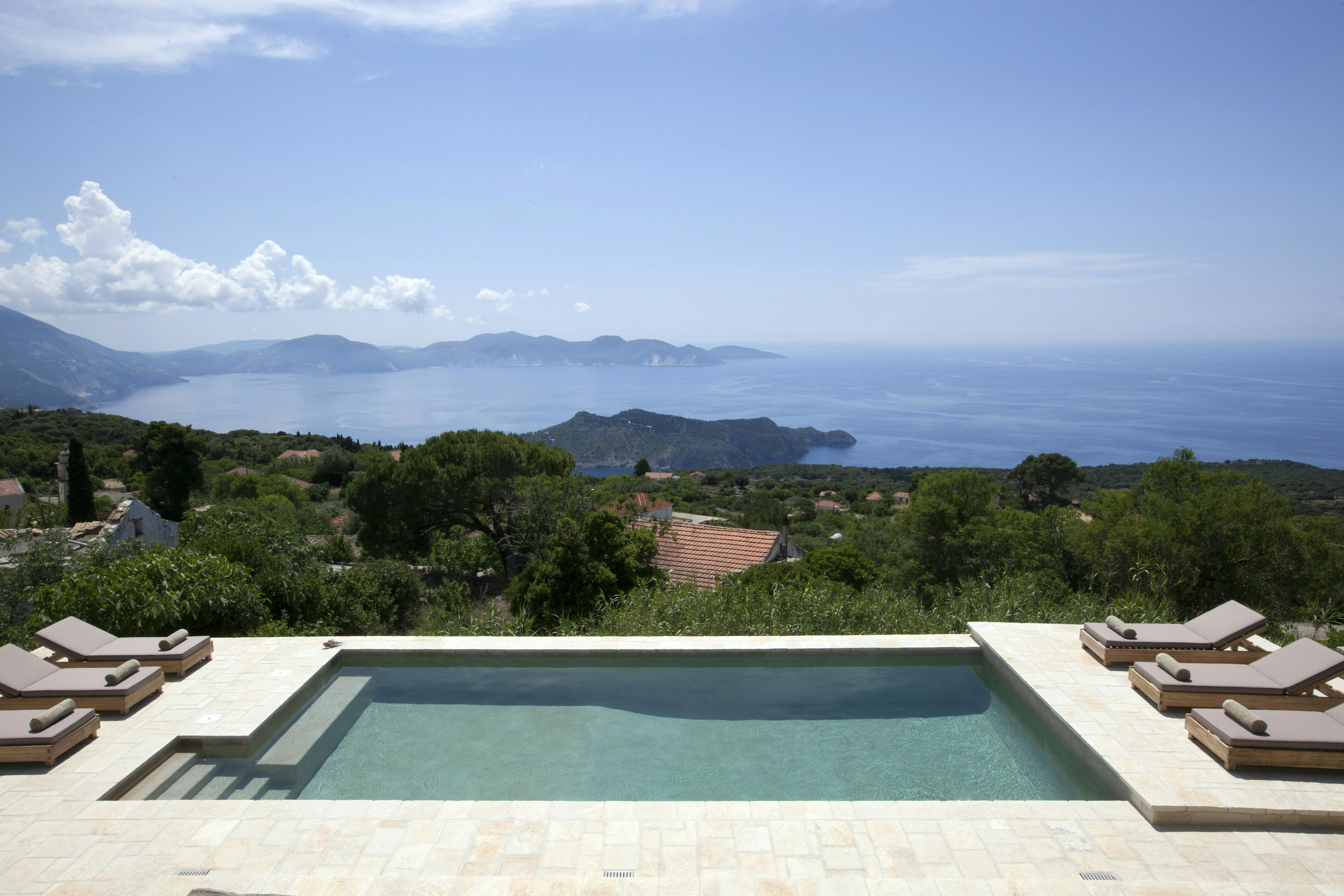Villa Kyanos Agios Thomas Kefallonia: Luxury 4-Bedroom Villa with Private Pool and Sea Views, Kefallonia