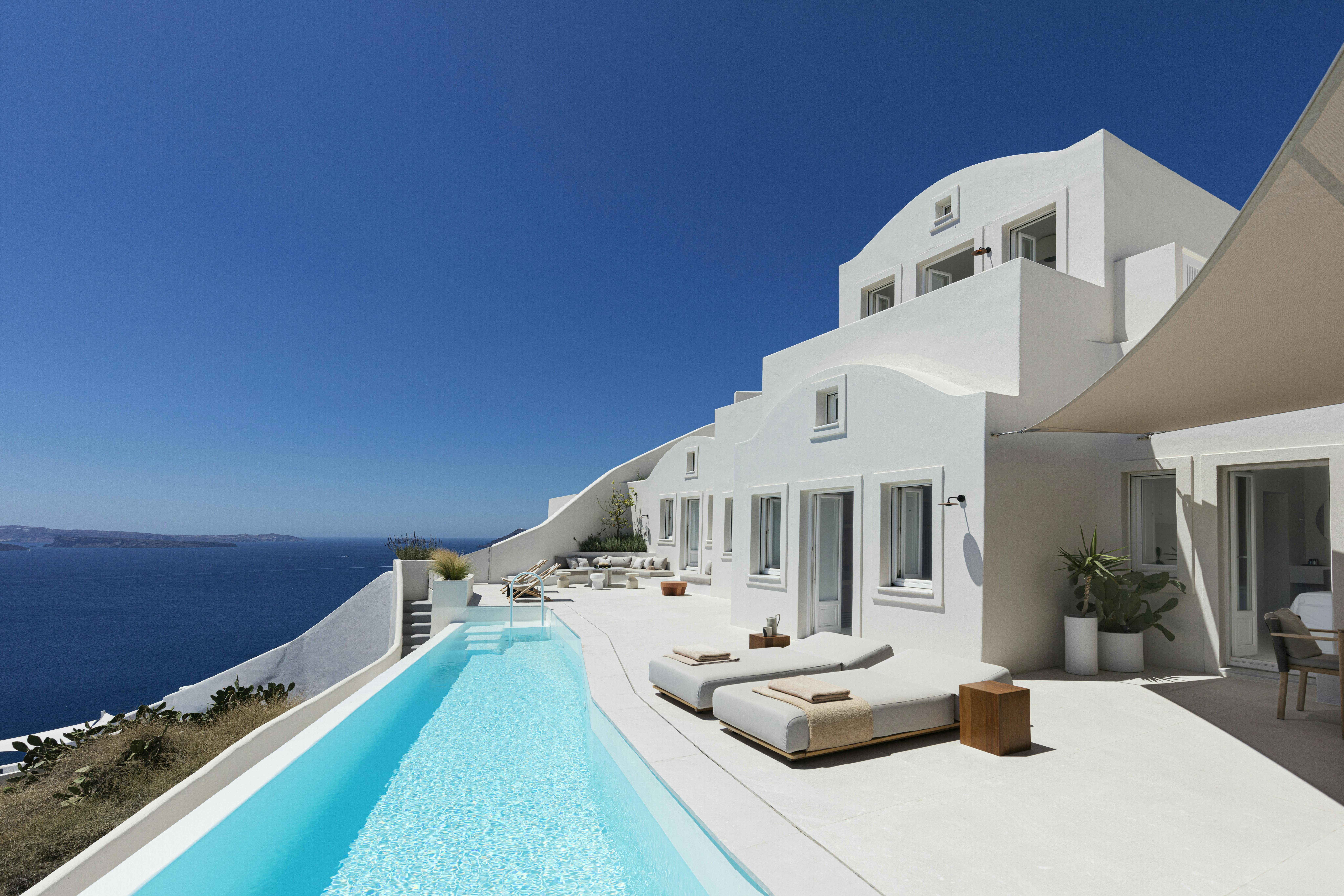 Villa Kyanos Akti Oia: Luxury 3-Bedroom Villa with Private Pool and Sea Views, Santorini