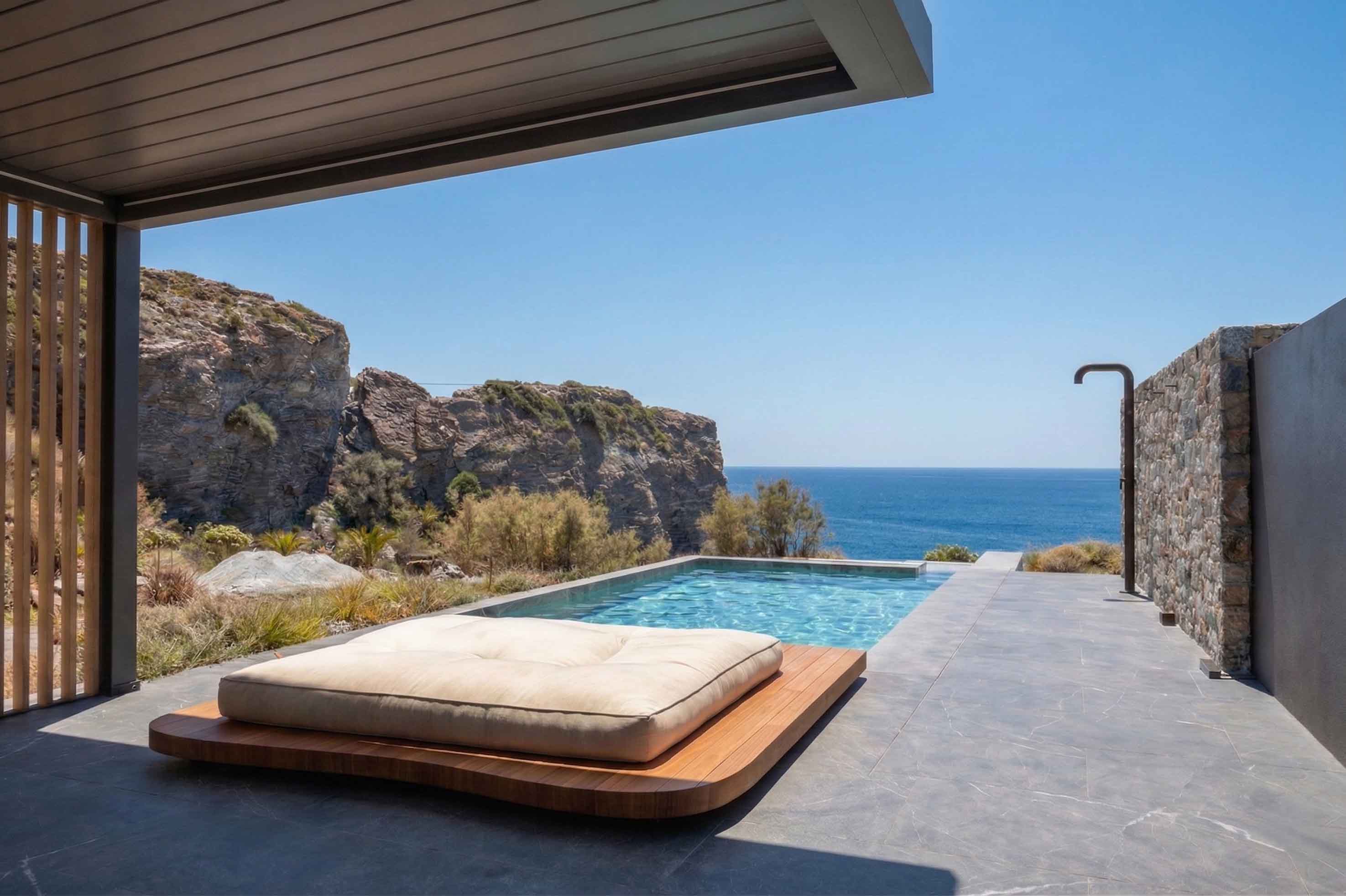 Villa Kyanos Akti Psari Forada: Luxury 6-Bedroom Apartment with Private Pools and Sea Views, Psari Forada Crete