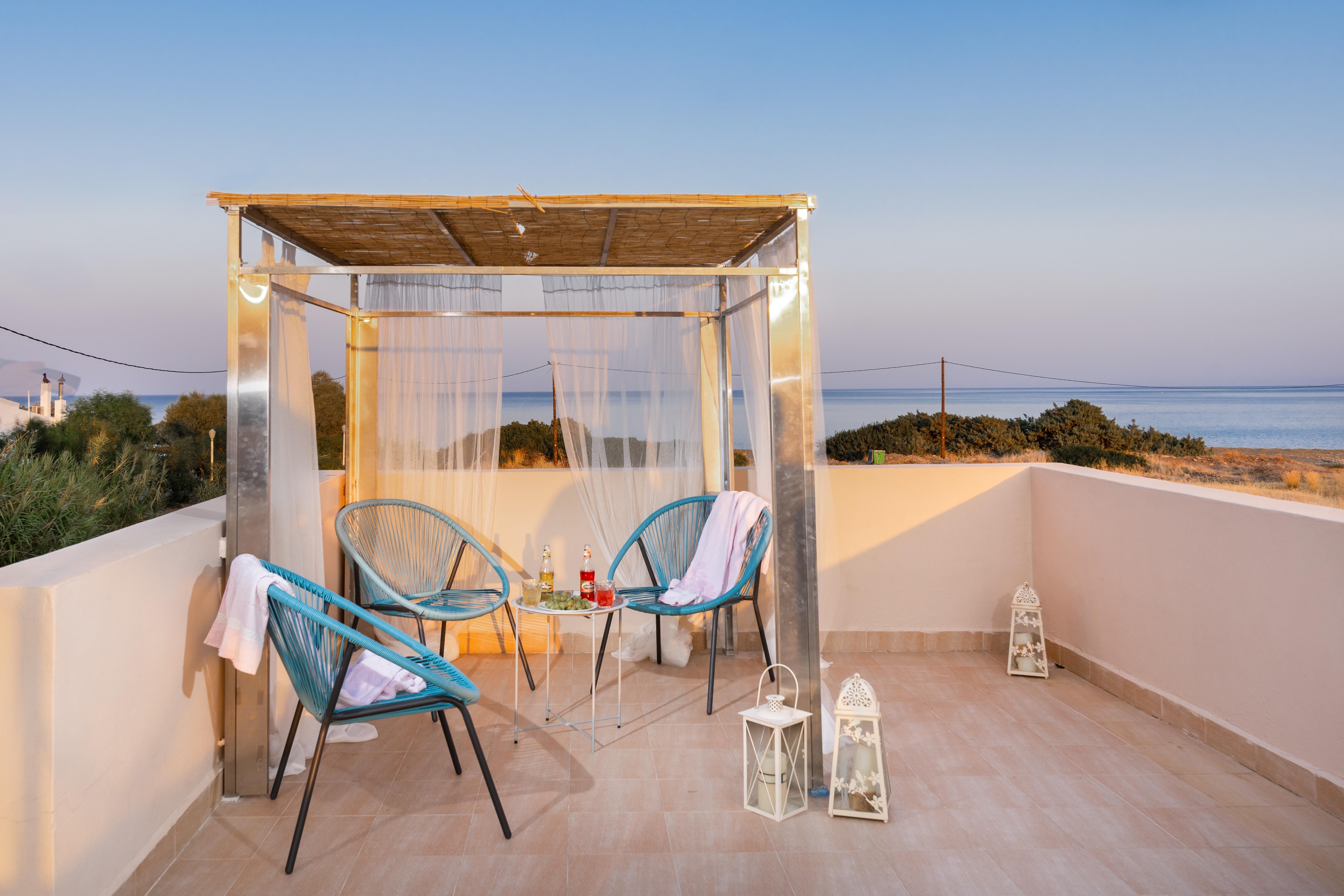 Villa Kyanos Exedra Kiotari: Charming 2-Bedroom Townhouse Rental with Private Pool and Sea Views, Kiotari Rhodes