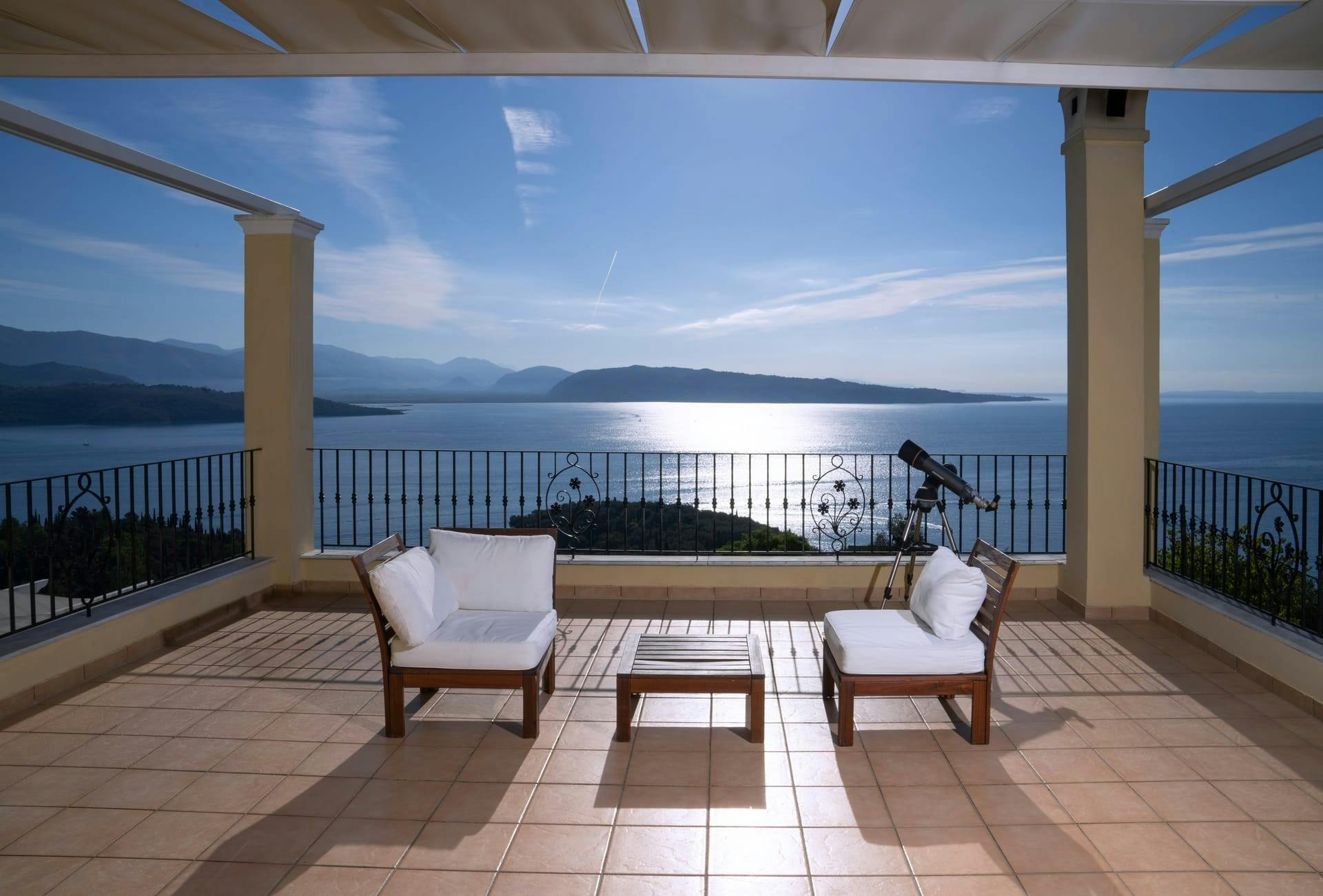 Villa Kyanos Kerasia Kassiopi: Luxury 4-Bedroom Villa with Swimming Pool and Sea Views, Kassiopi
