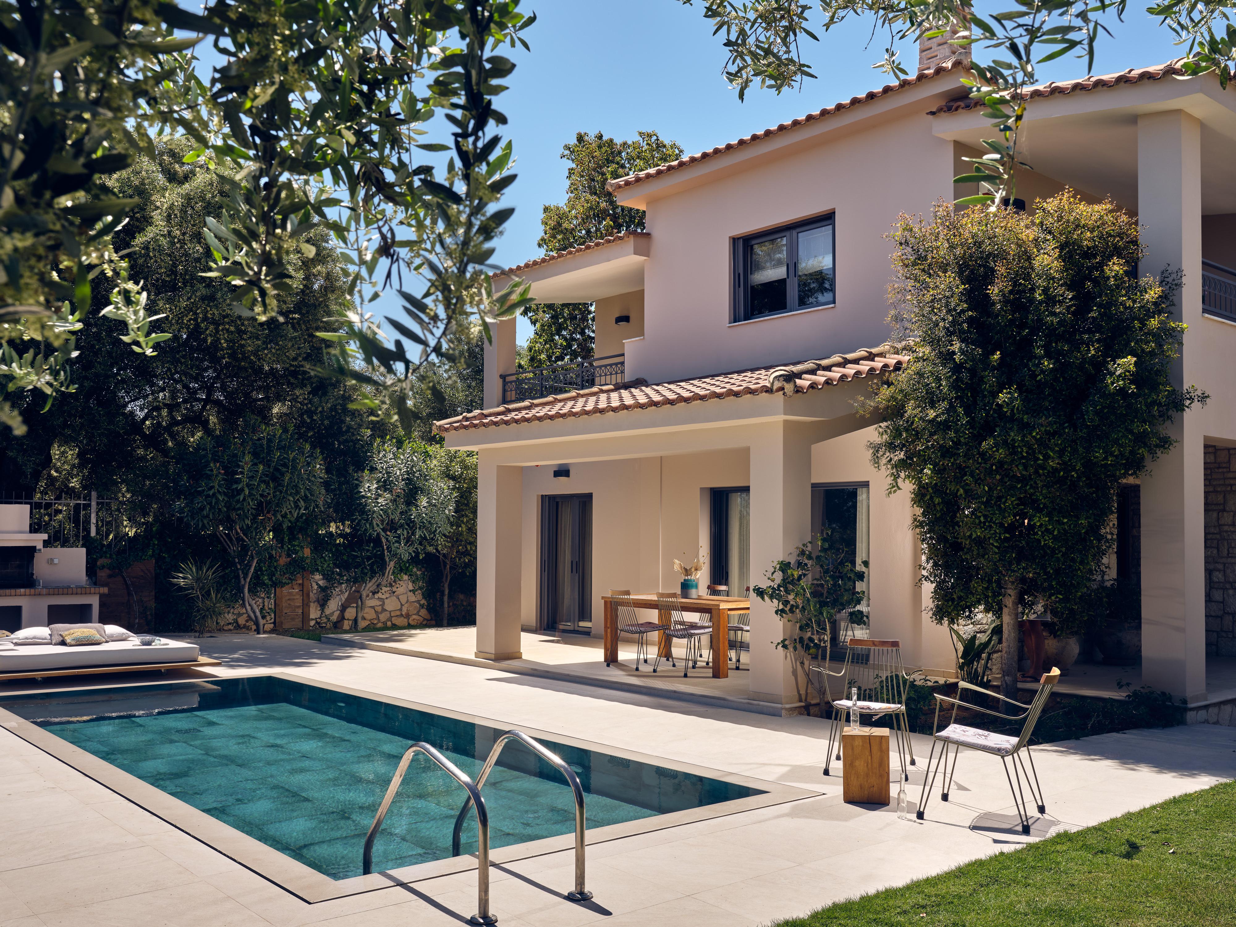 Villa Kyanos Lofos Bochali Zakynthos: Luxury 3-Bedroom Villa with Private Pool and Sea Views, Zakynthos Town
