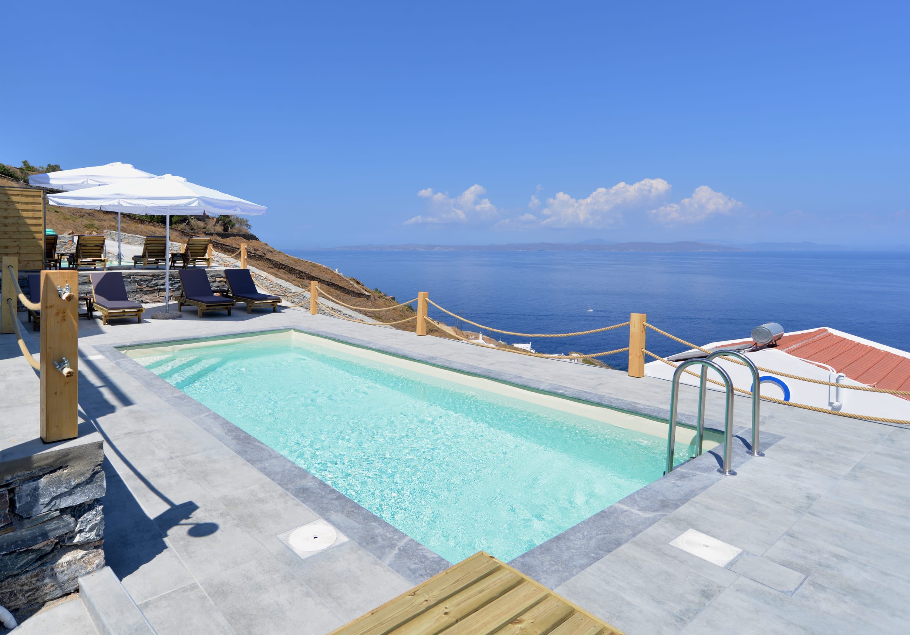 Villa Kyanos Lofos Korissia: Luxury 2-Bedroom Villa with Private Pool and Sea Views, Kea