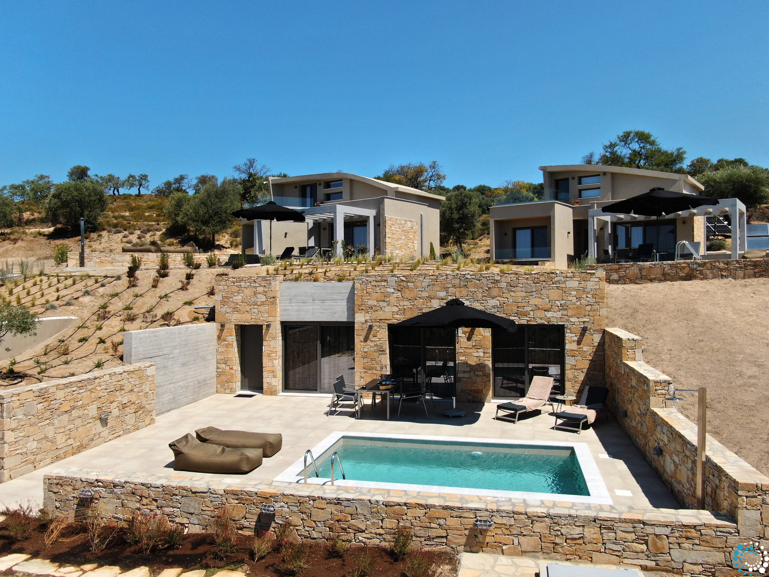 Villa Kyanos Lofos Potos: Luxury 2-Bedroom Villa with Private Pool and Sea Views, Thasos