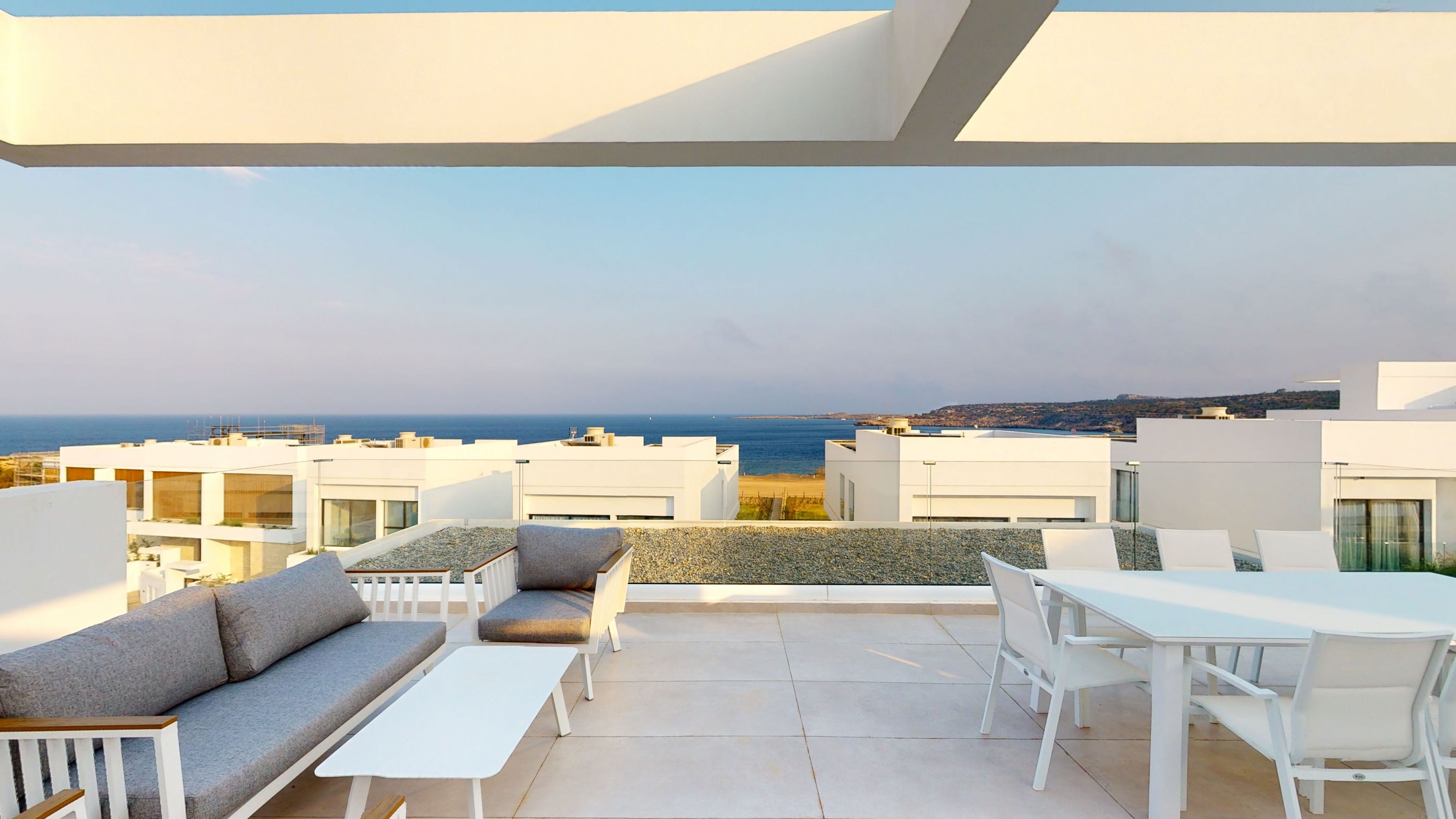 Villa Kyanos Mazotos Periyiali: Luxury 4-Bedroom Villa with Private Pool and Sea Views, Cyprus