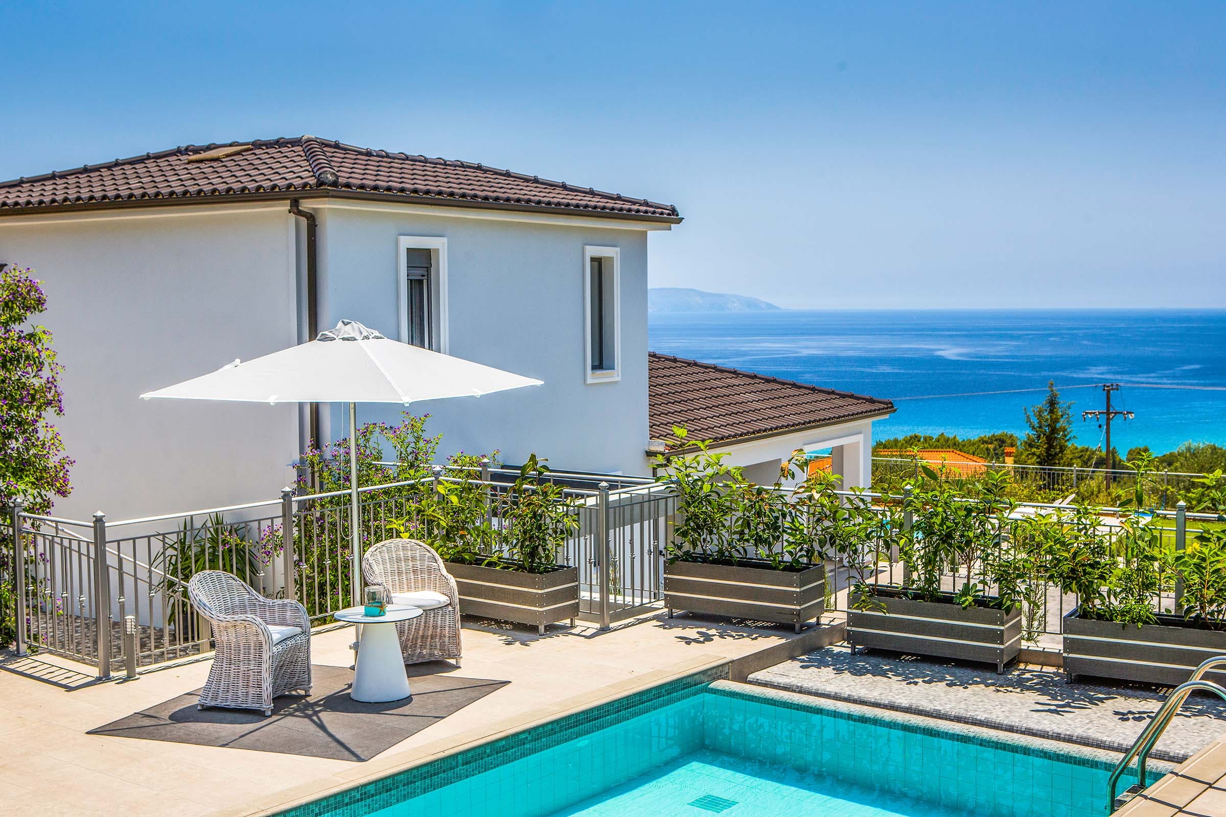 Villa Kyanos Trapezaki Lixouri: Luxury 1-Bedroom Villa with Private Pool and Sea Views, Kefallonia