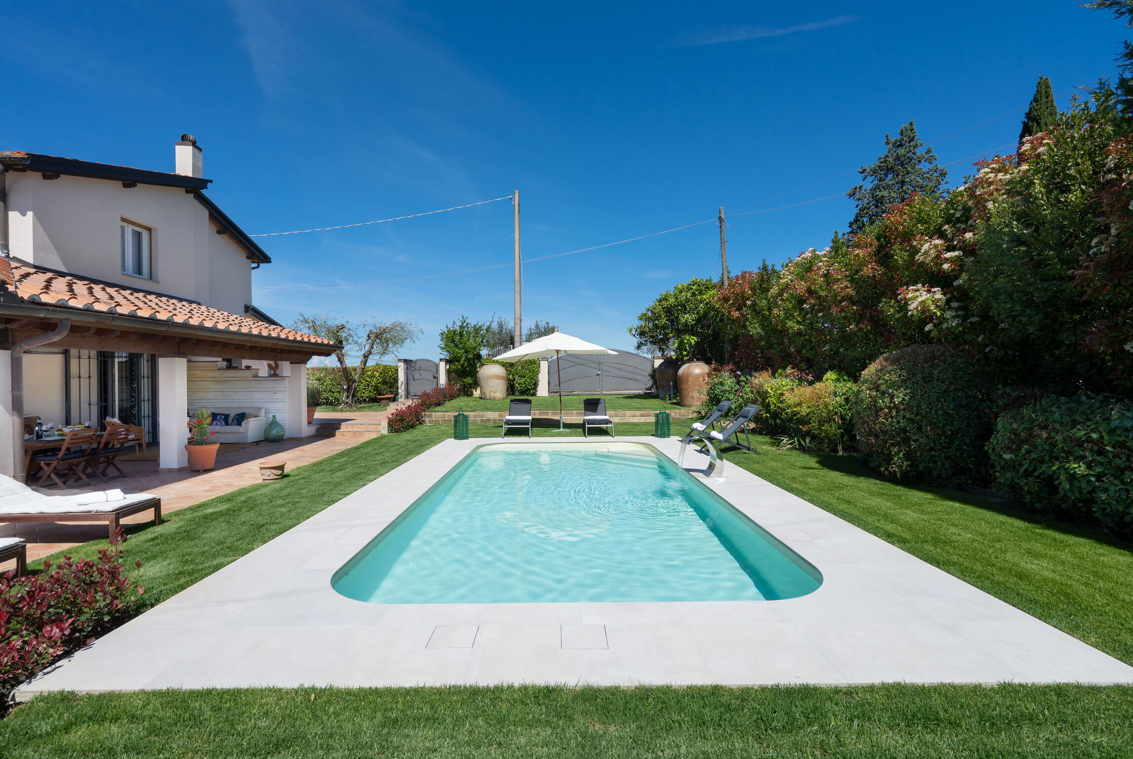 Villa Levante Gambassi Terme: Luxury 3-Bedroom Villa with Private Pool and Air-Con, Florence West Tuscany