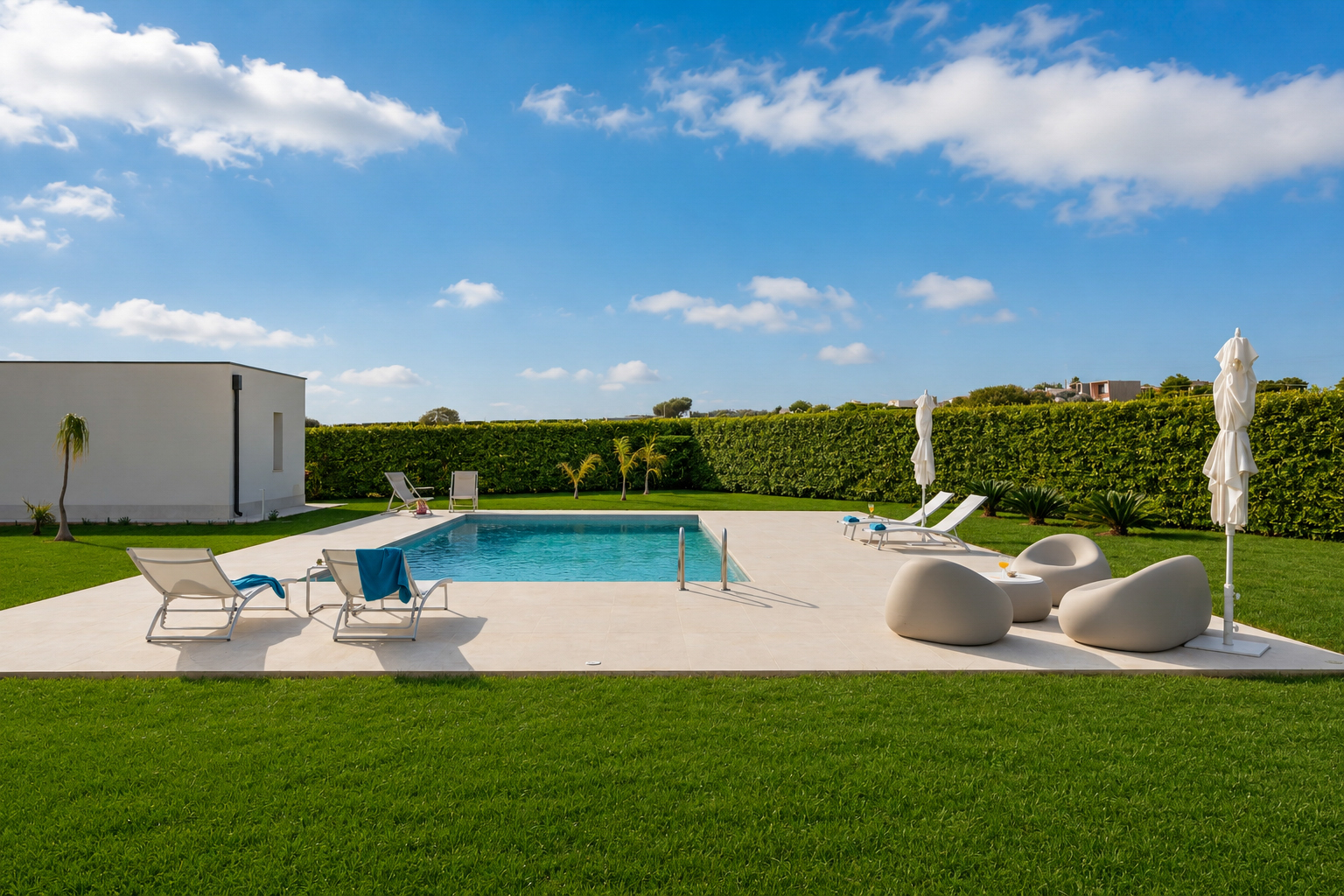 Villa Levante Grotta Plemmirio Syracuse: Luxury 3-Bedroom Apartment with Private Pool and Parking, Syracuse