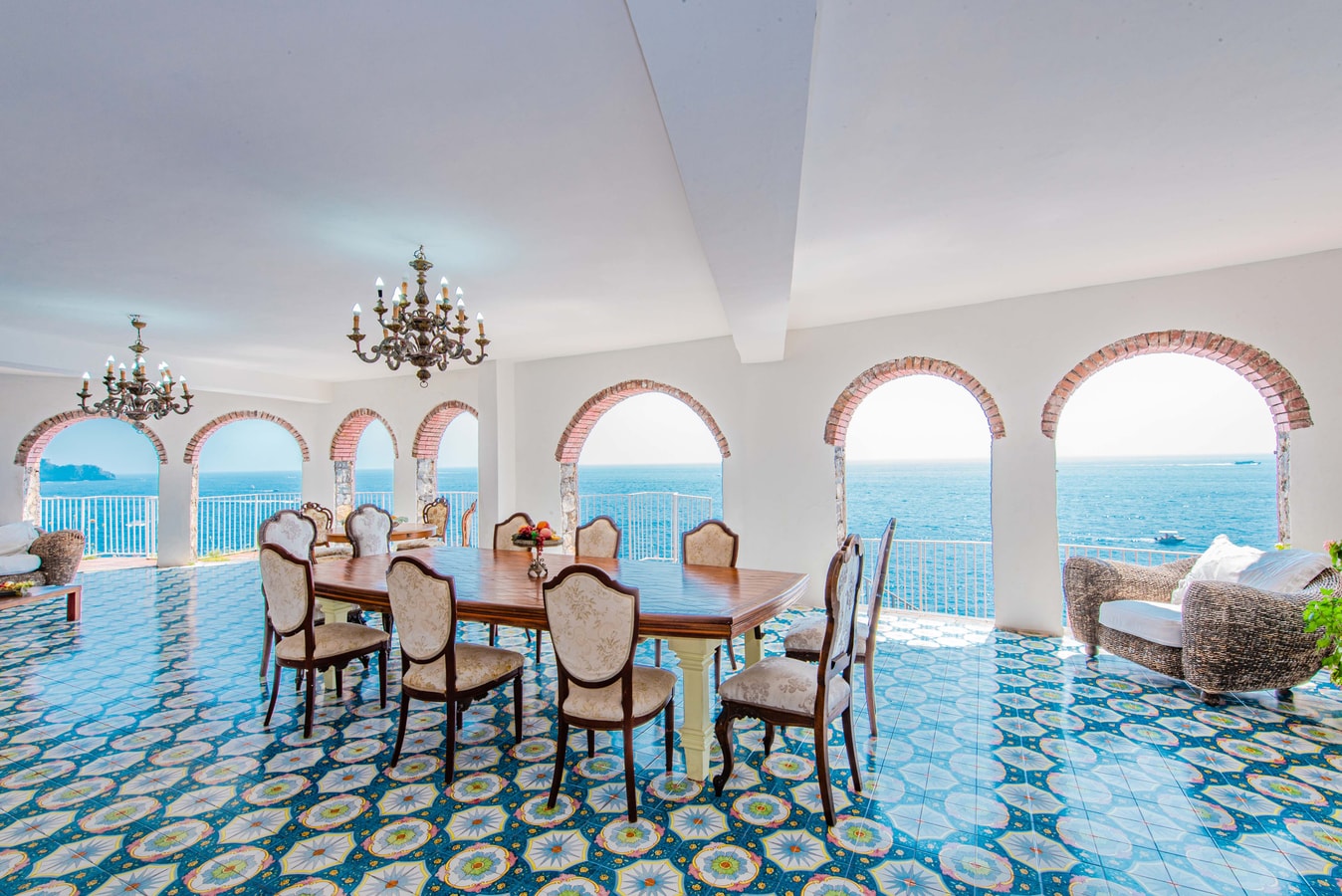 Villa Levante Rupe Praiano: Luxury 7-Bedroom Villa with Panoramic Sea Views and Private Parking, Praiano
