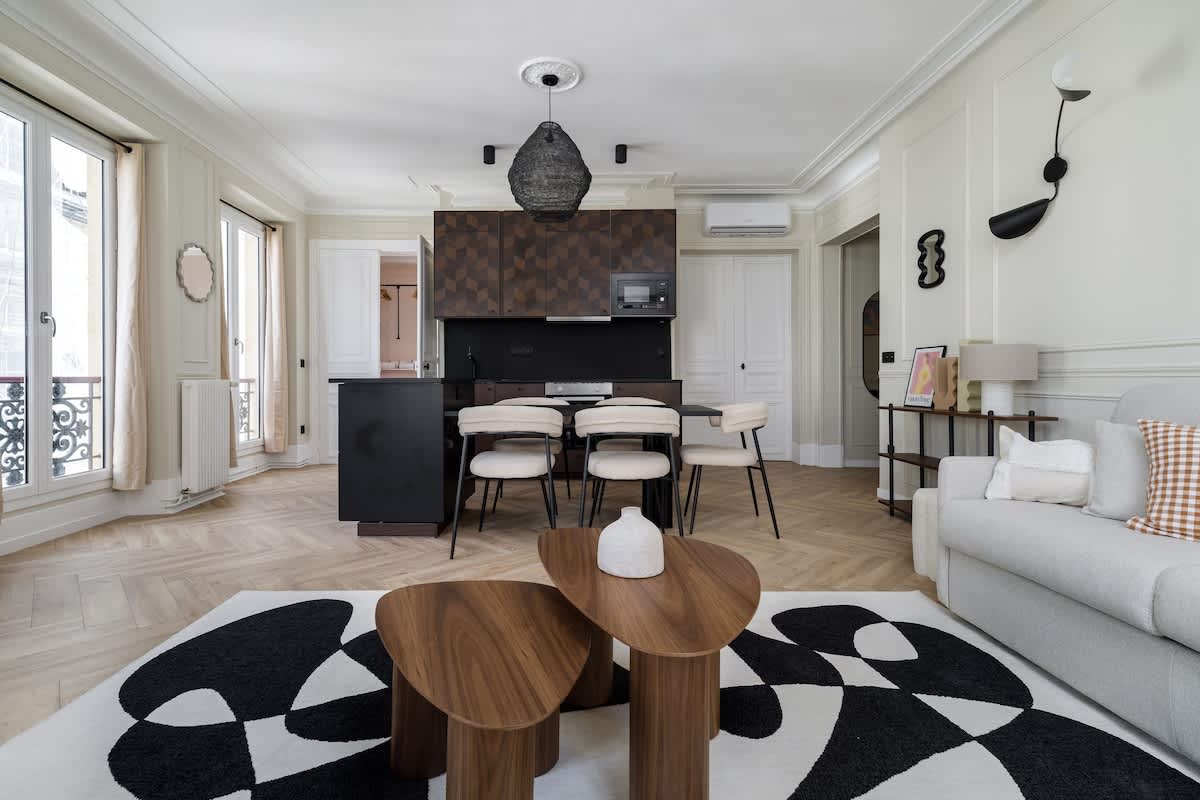 Villa Marin Célestins Paris: Charming 2-Bedroom Apartment with Air Conditioning and Parking, Montorgueil – Les Halles