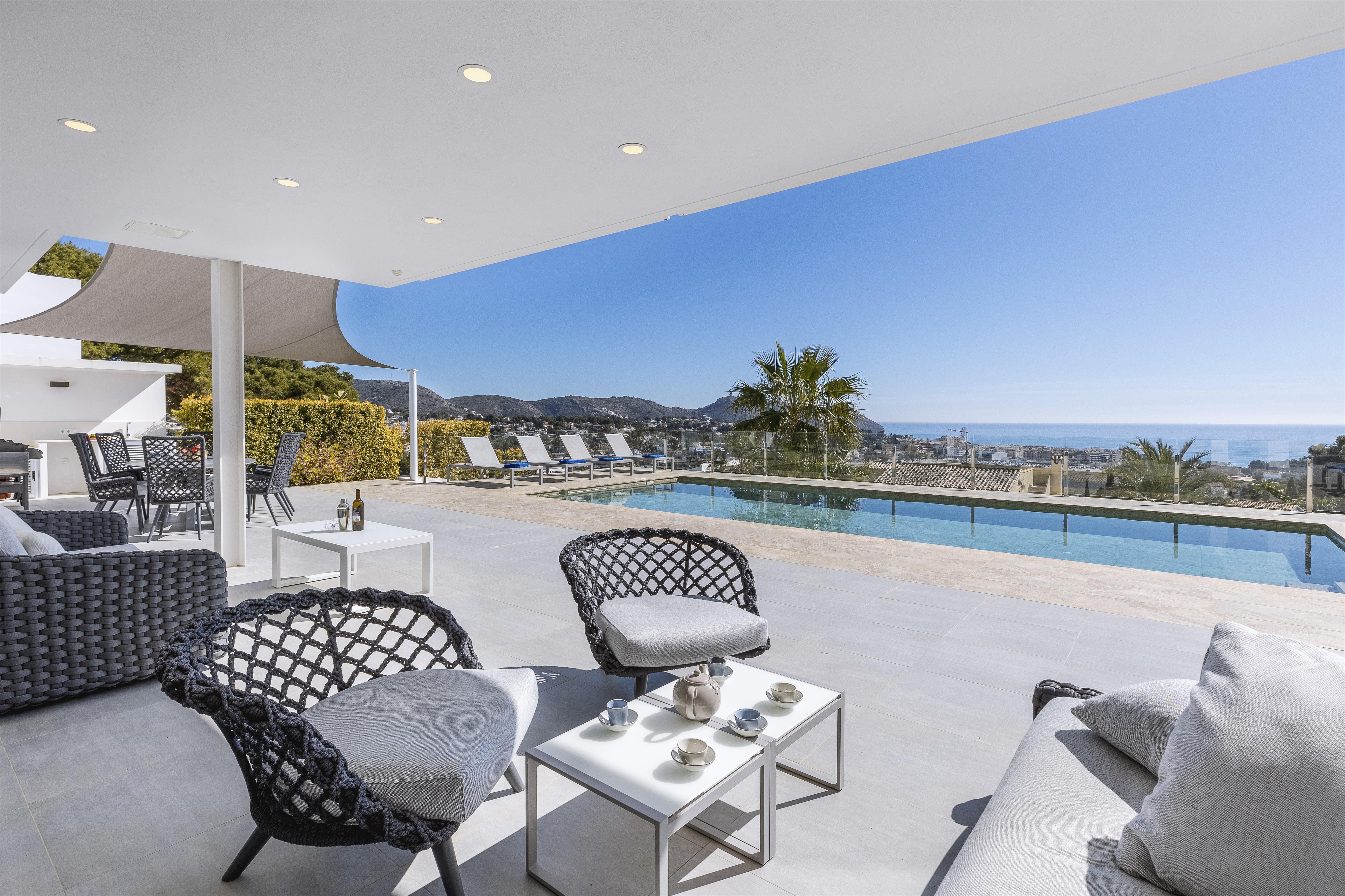 Villa Mestral Portet Moraira: Luxury 3-Bedroom Villa with Private Pool and Sea Views, Moraira