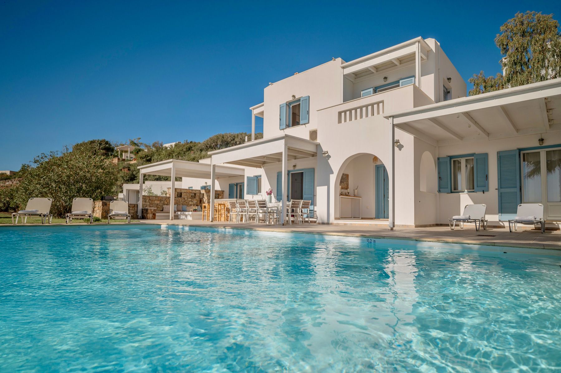 Villa Χρυσαυγή Παρθένα Naxos: 5-Bedroom Seaview Villa with Private Pool and Spa in Mikri V