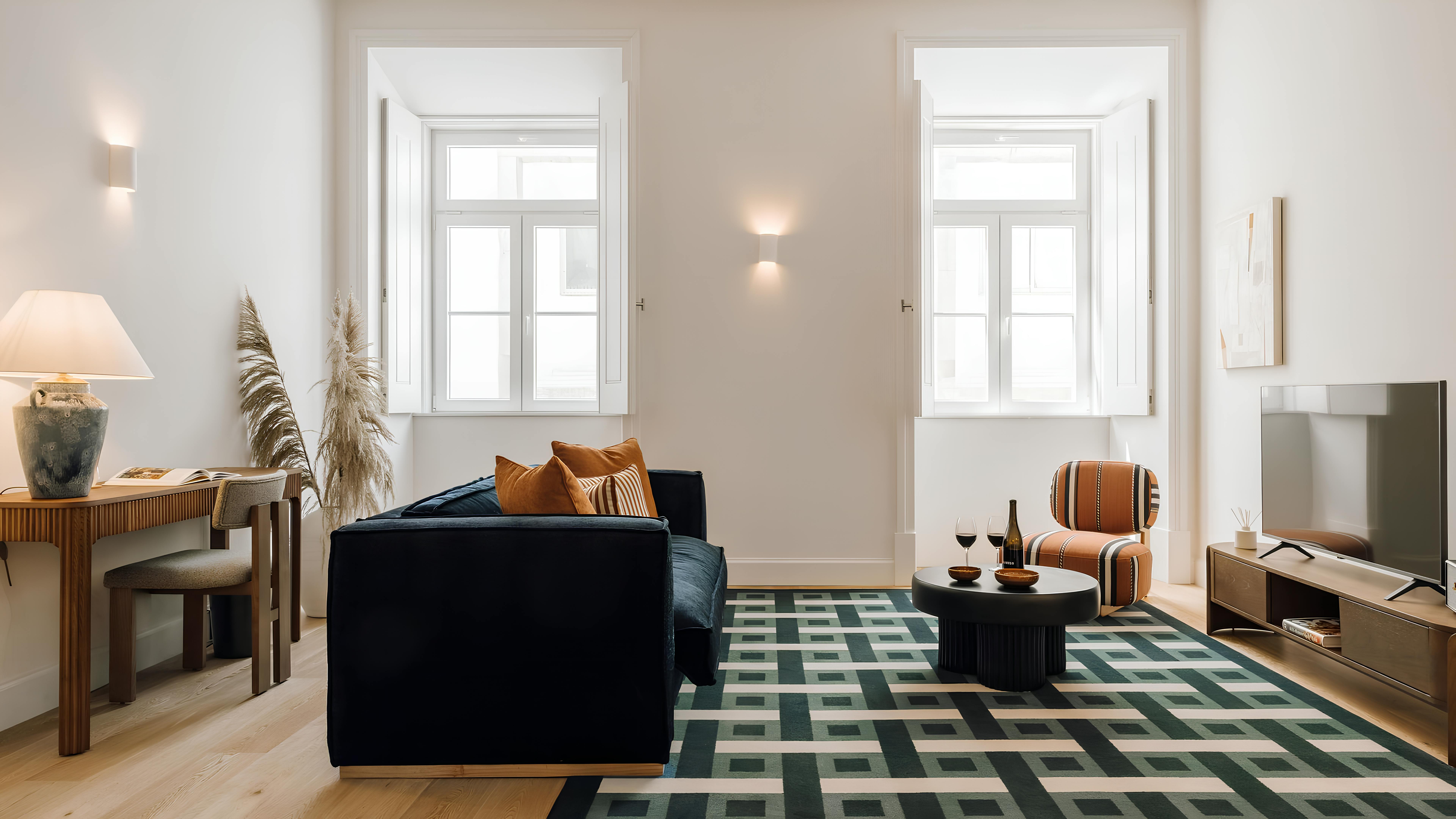 Villa Nortada Azulejo Santos: Luxury 3-Bedroom Apartment with Spa and Air-Con, Santos Lisbon