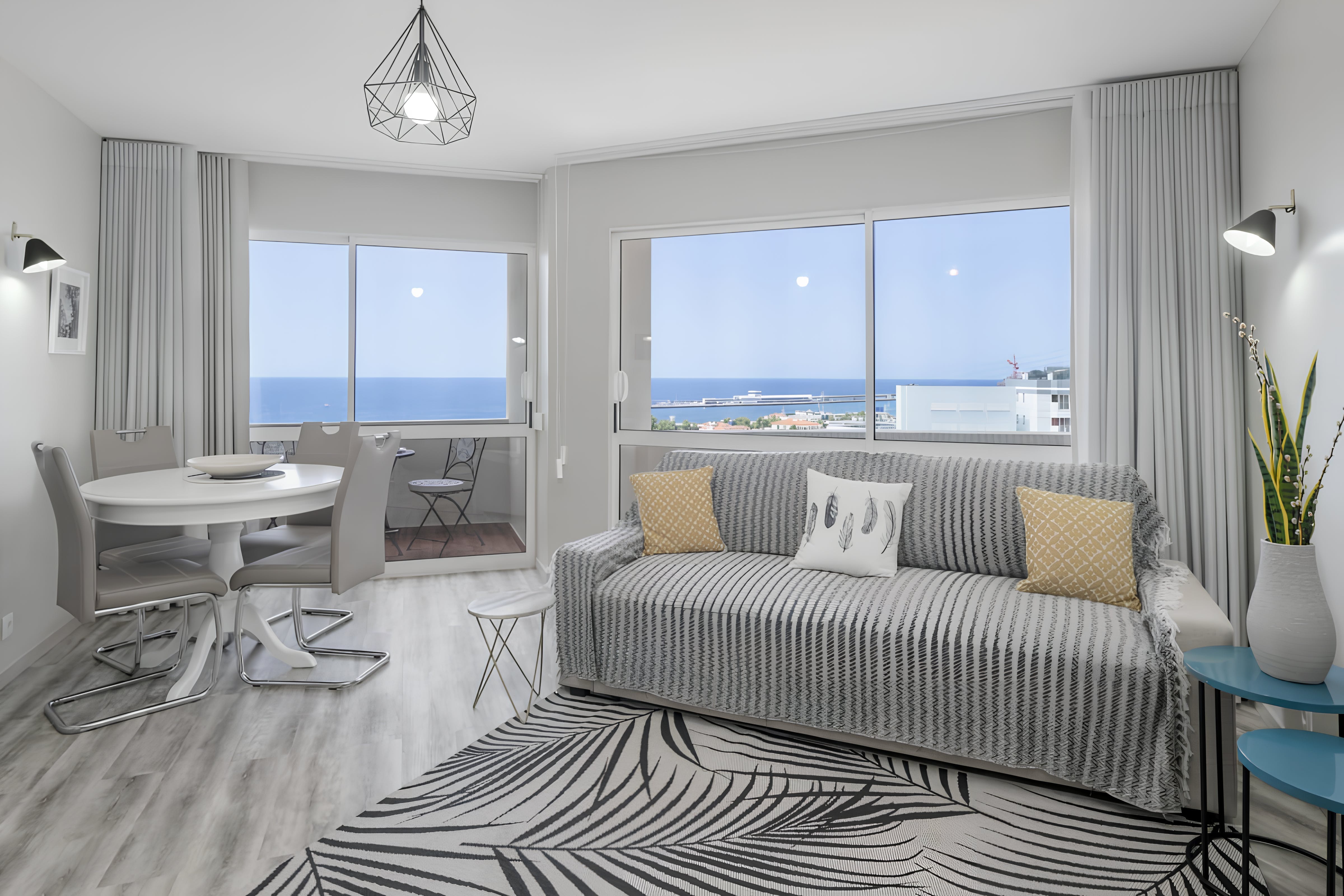 Villa Nortada Carmim Barreirinha Funchal: Luxury 1-Bedroom Apartment with Sea Views and Private Parking, Funchal