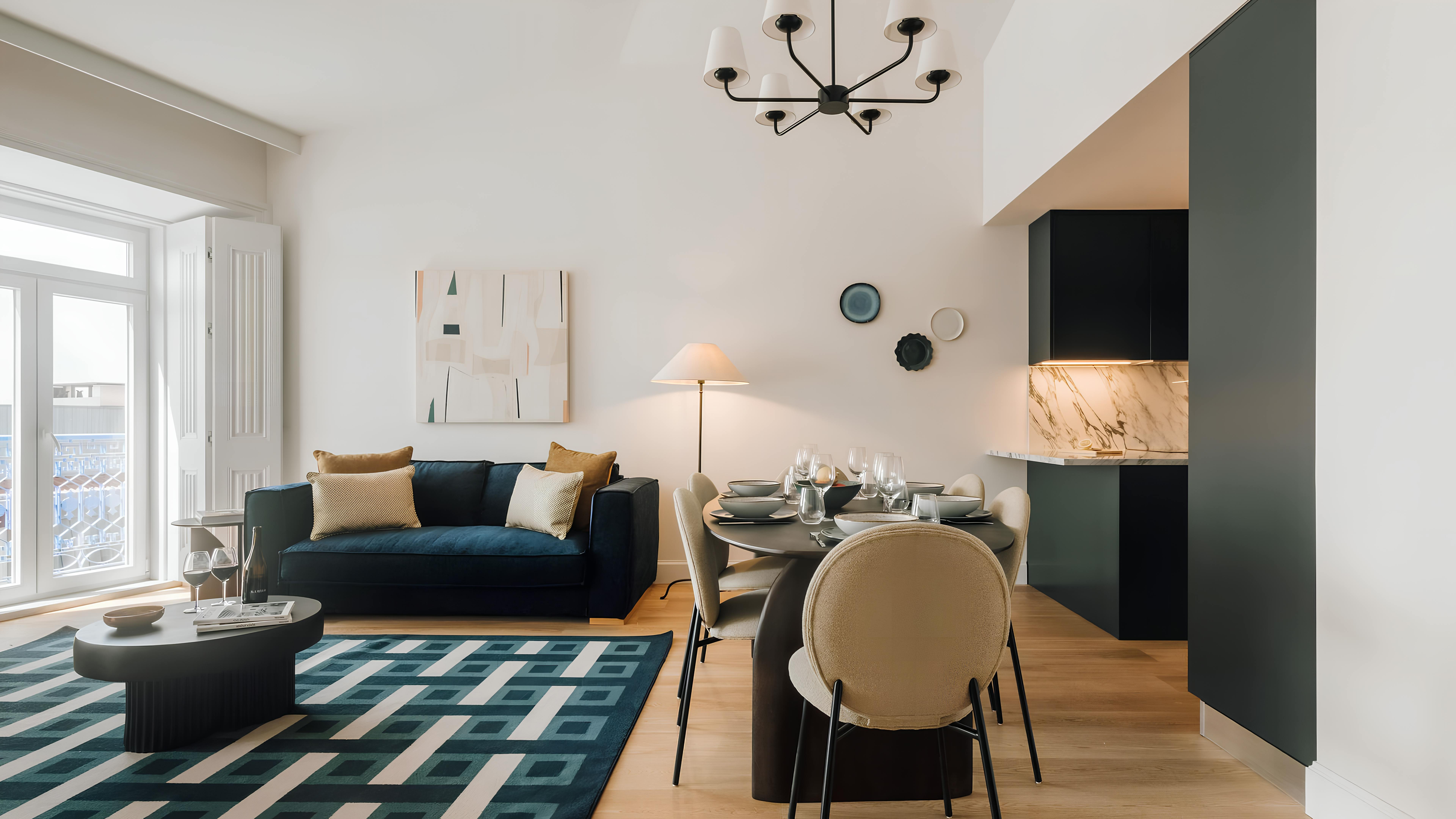 Villa Nortada Madragoa Santos: Luxury 2-Bedroom Apartment with Air-Con and Family-Friendly Features, Lisbon Santos