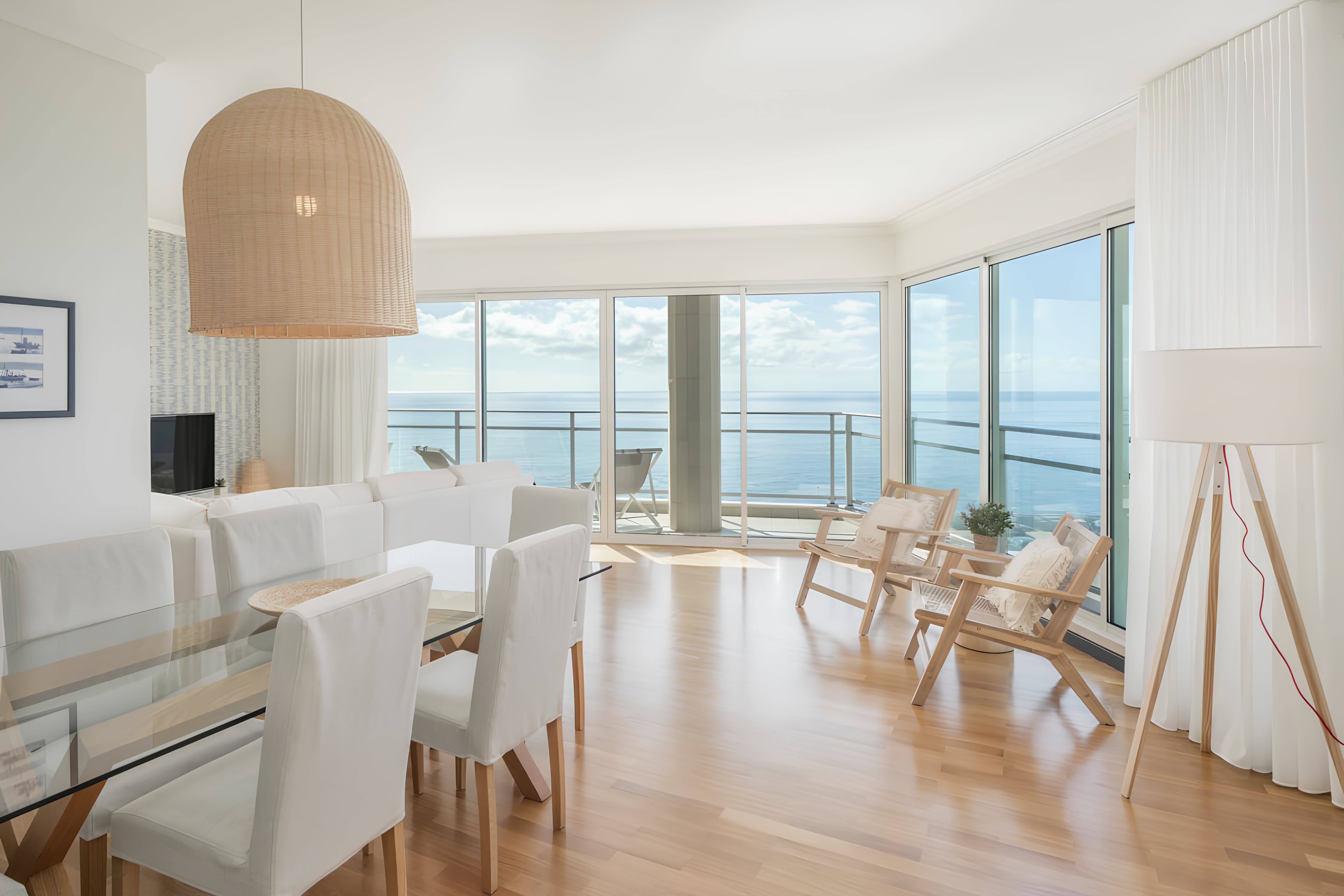 Villa Nortada Oleandro São Martinho Funchal 100531: Spacious 3-Bedroom Apartment with Sea Views and Private Parking, Funchal