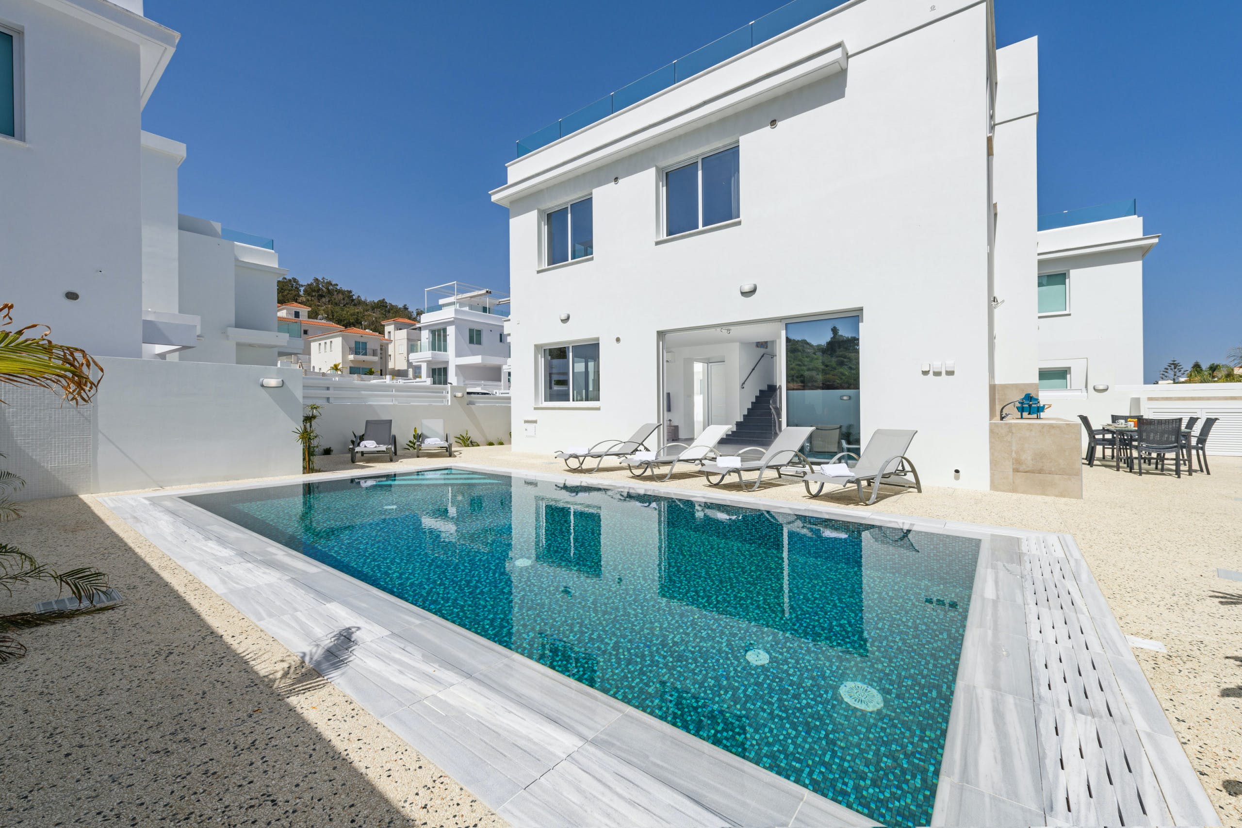Villa Notos Agia Triada Protaras: Luxury 3-Bedroom Apartment with Pool and Sea Views, Protaras Cyprus