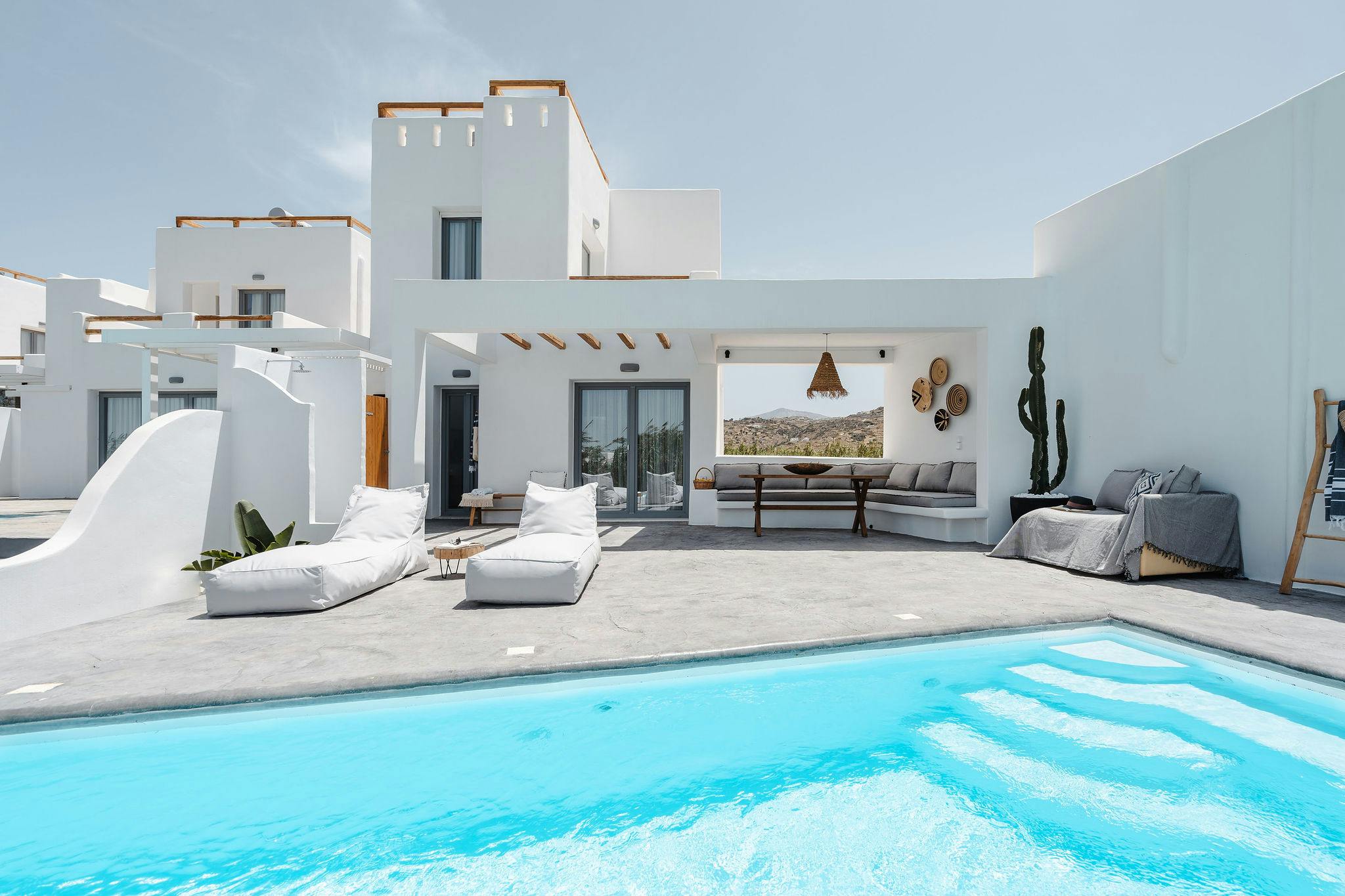Villa Notos Oleandro Kourounochi Naxos: Luxury 2-Bedroom Villa with Private Pool and Sea Views, Naxos