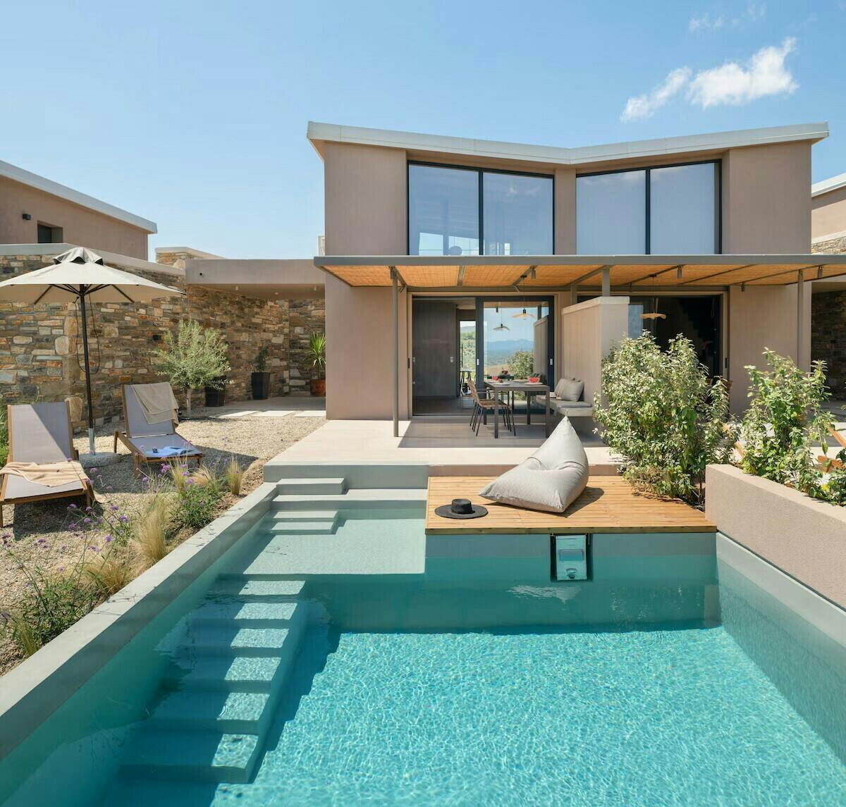 Villa Prasinos Aghios Nikolaos Nikiti: Luxury 1-Bedroom Villa with Private Pool and Sea Views, Nikiti Halkidiki