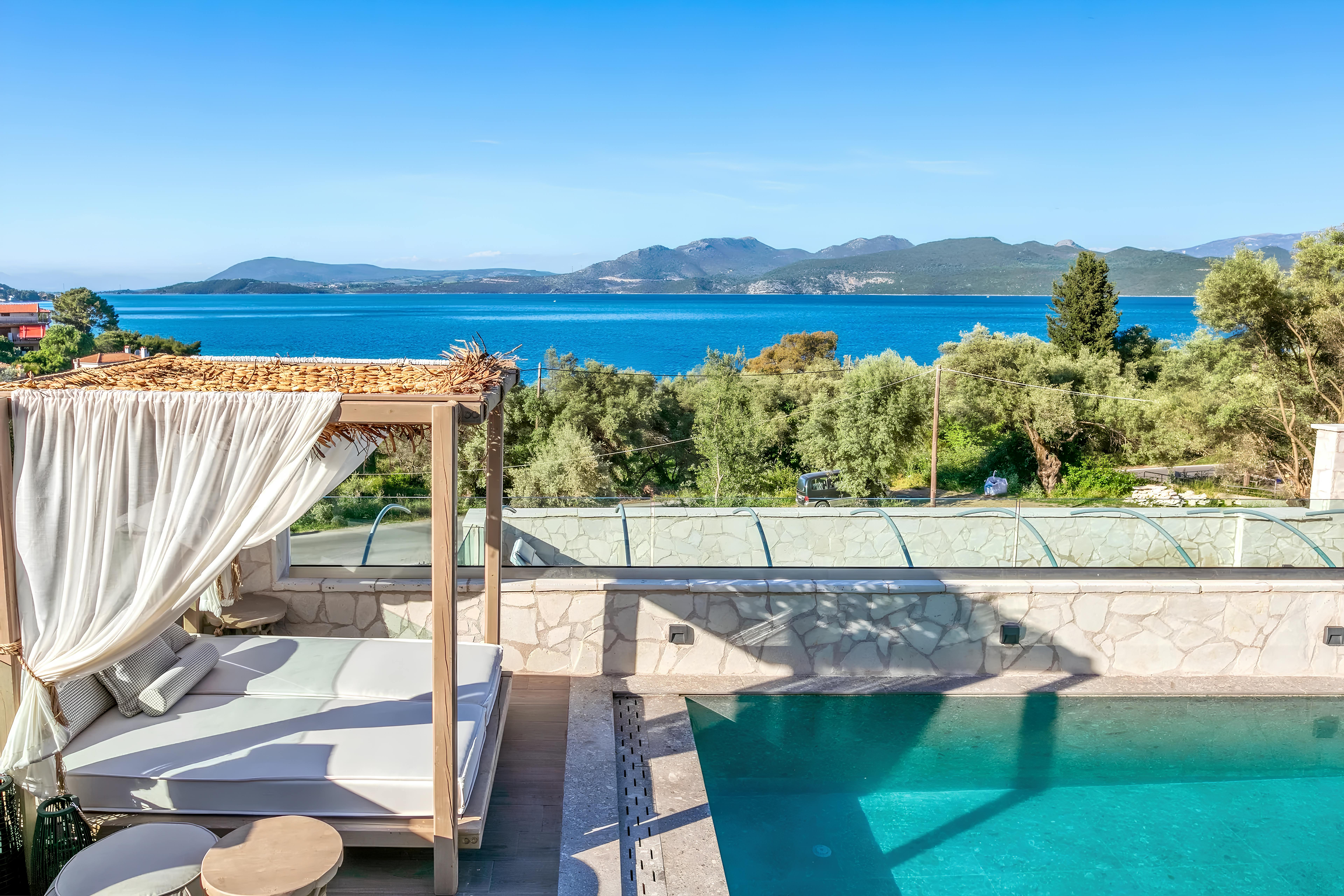 Villa Prasinos Agios Nikitas Lefkada 1424249: Luxury 2-Bedroom Villa with Private Pool and Sea Views, Lefkada