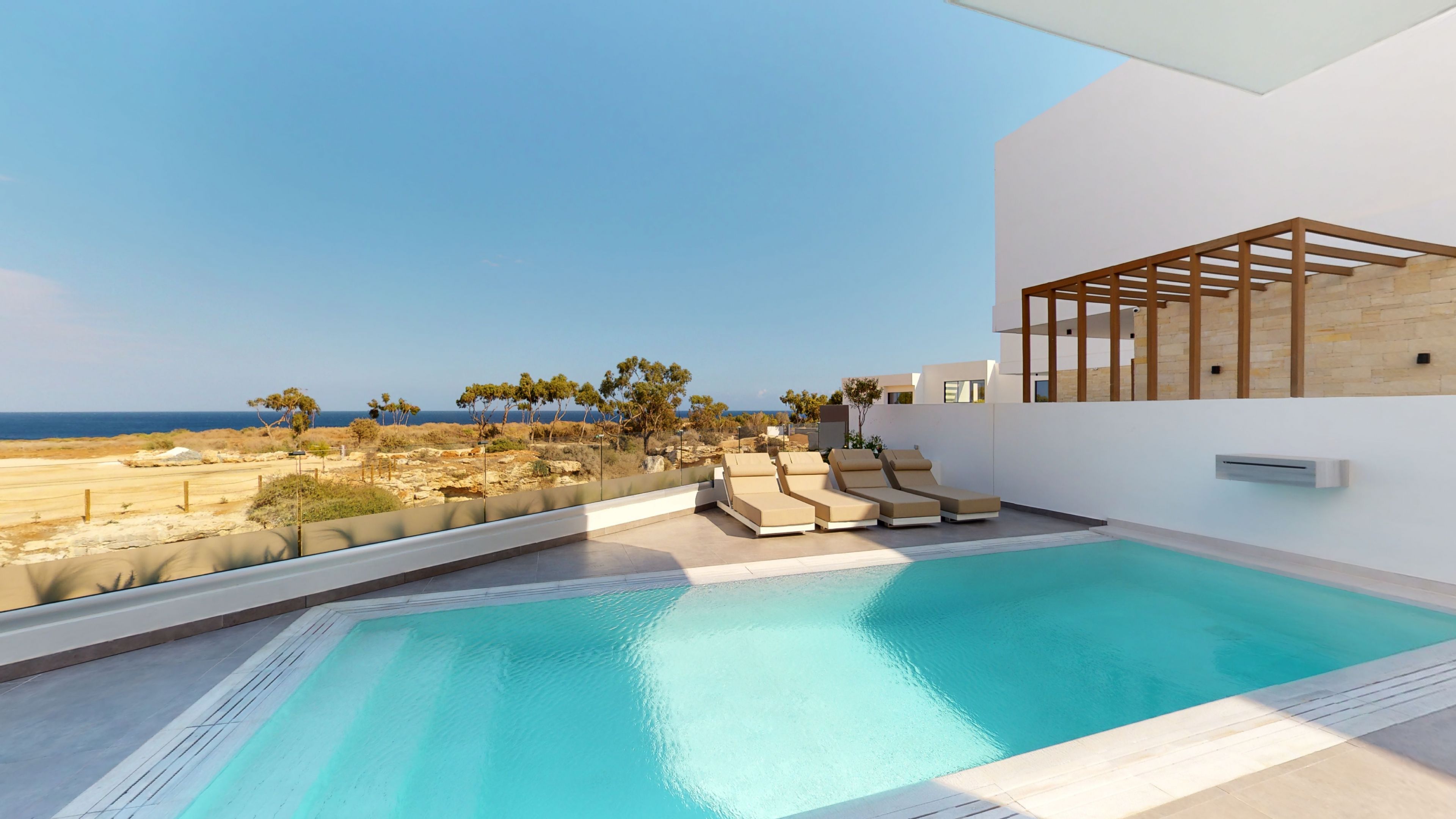 Villa Prasinos Cape Greco Protaras: Luxury 4-Bedroom Villa with Private Pool and Beachfront in Protaras Cyprus