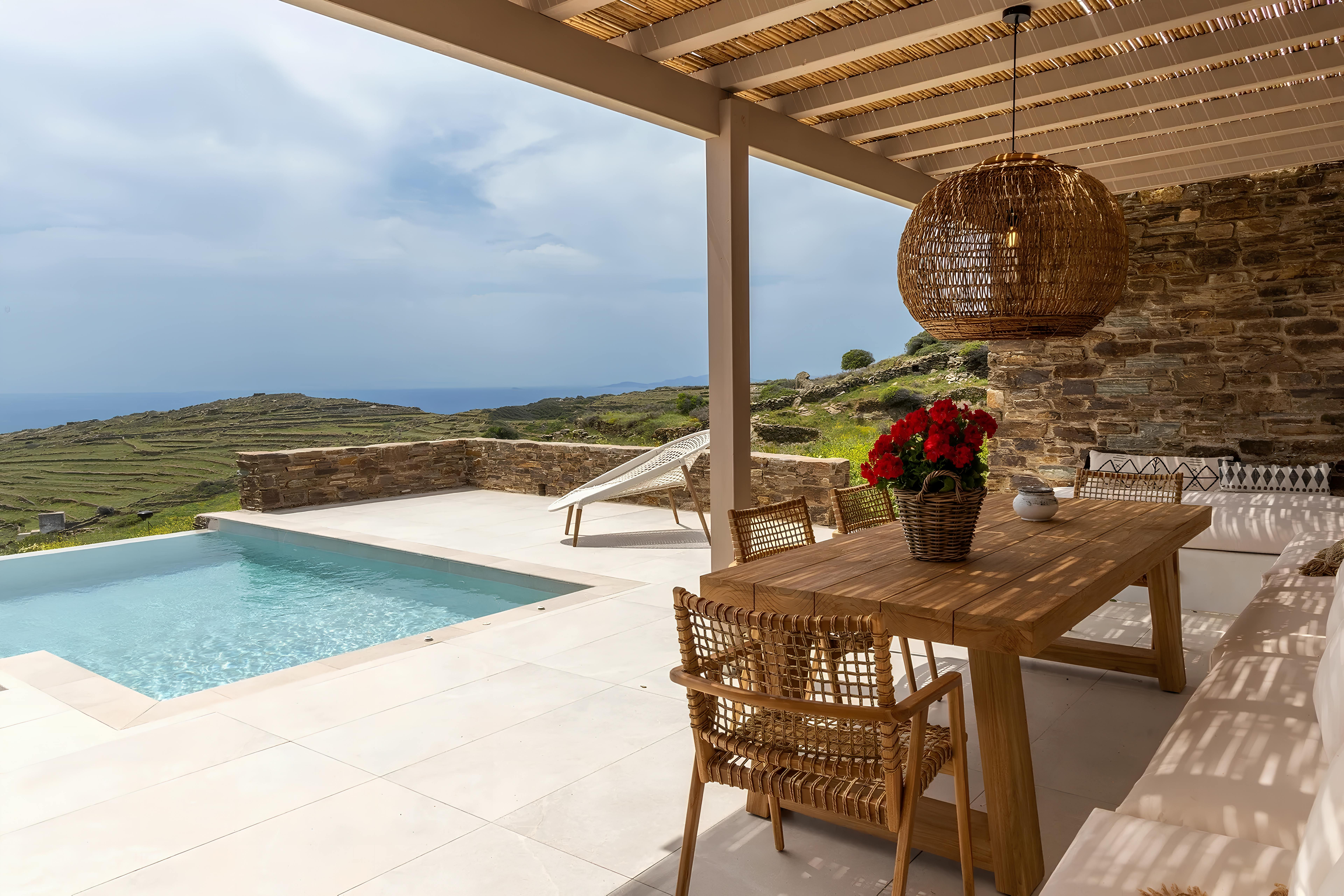 Villa Prasinos Kionia Tinos: Luxury 2-Bedroom Villa with Private Pool and Sea Views, Tinos Greece