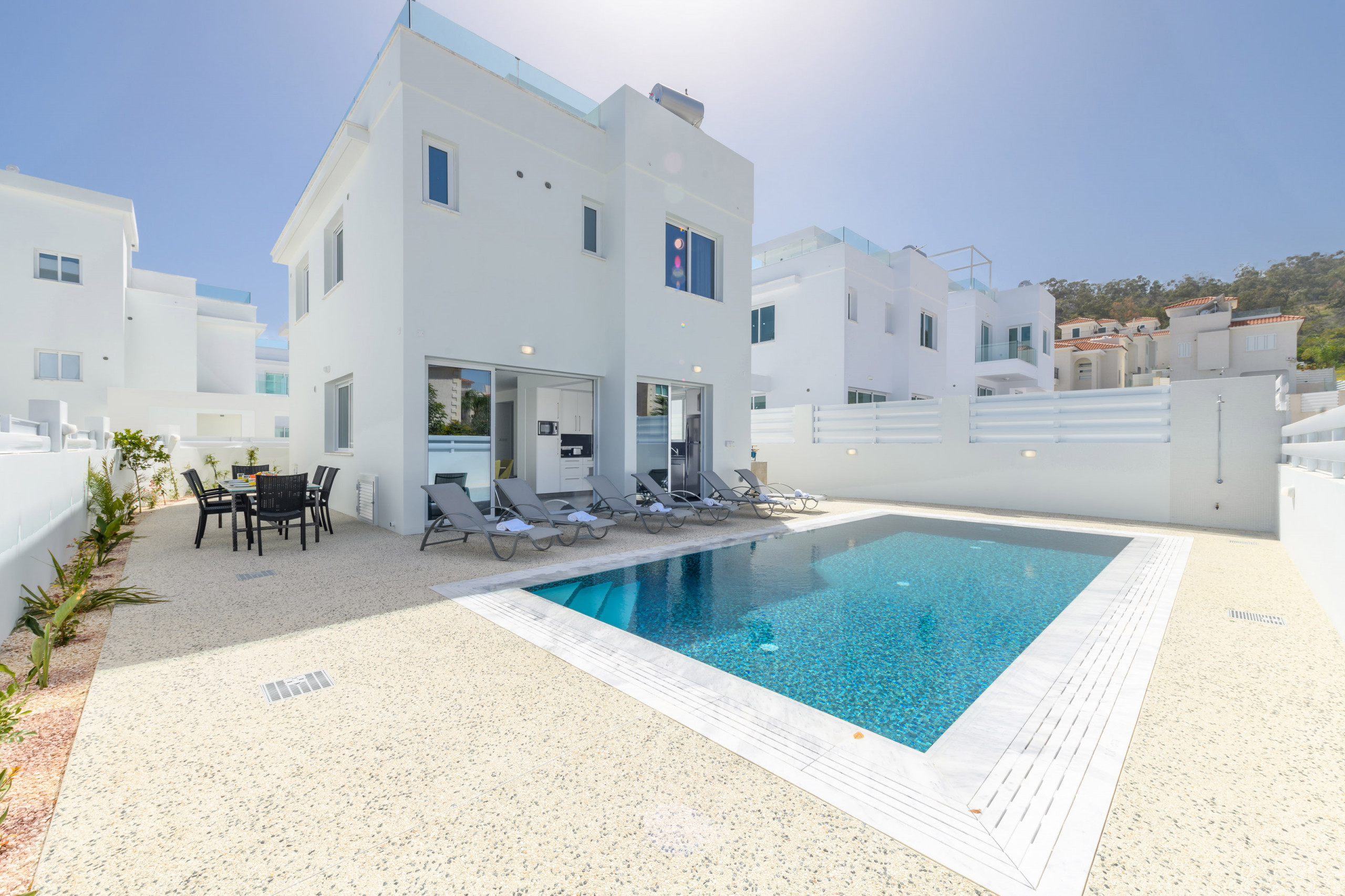 Villa Prasinos Konnos Protaras: Luxury 3-Bedroom Villa with Private Pool and Sea Views, Protaras Cyprus