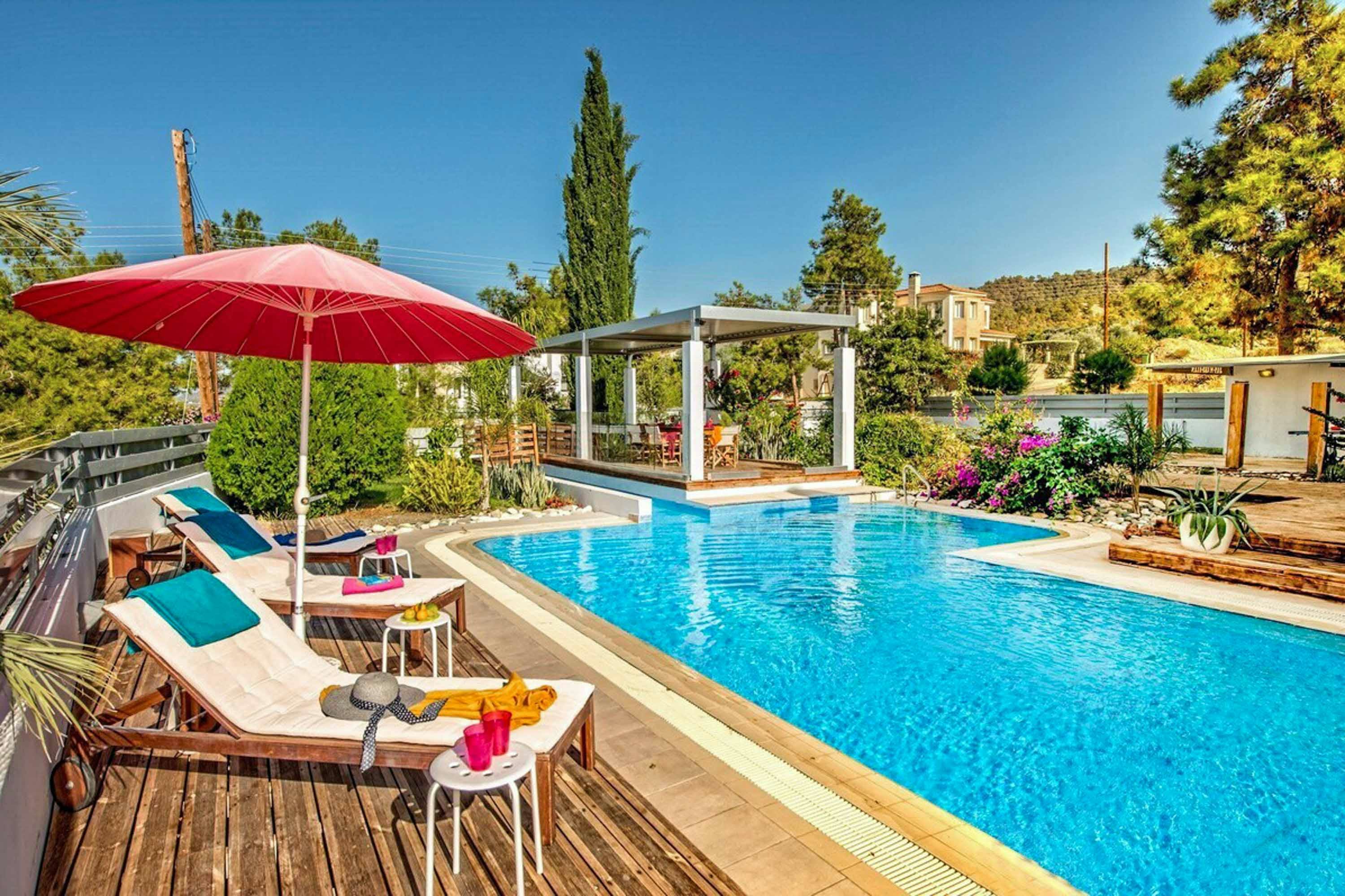 Villa Prasinos Steni Polis: Luxury 3-Bedroom Villa with Private Pool and Sea Views, Polis Cyprus
