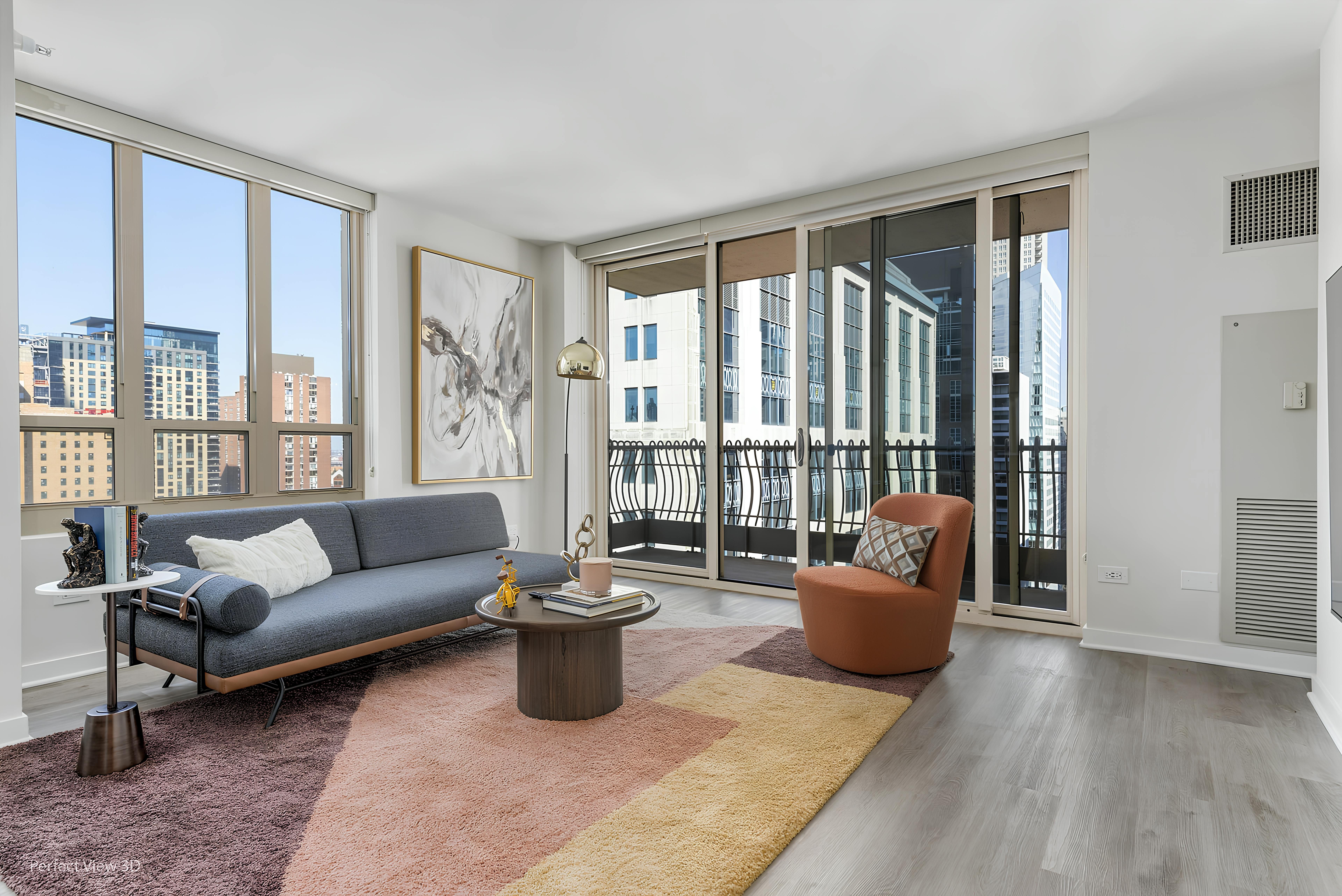 Villa Safira Montrose Chicago: Luxury 2-Bedroom Apartment with Pool and Gym near Lake Michigan, Chicago