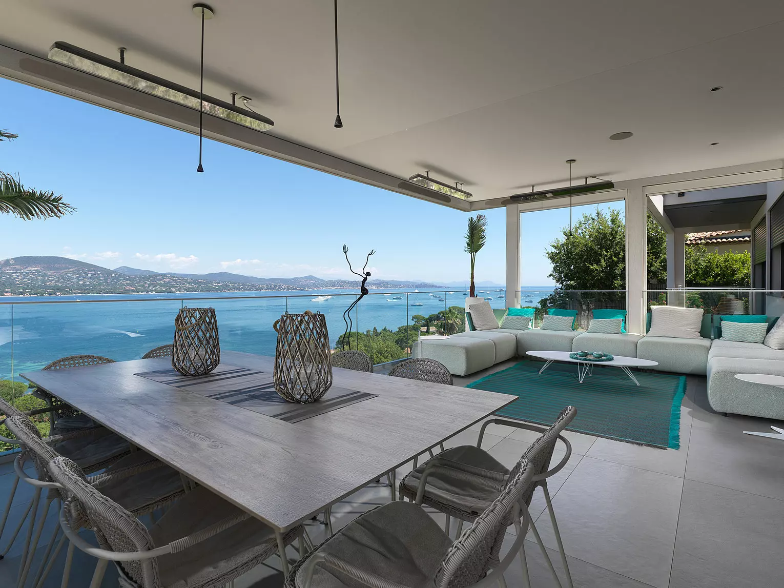 Villa Safran Annonier Saint-Tropez: Luxury 6-Bedroom Villa with Heated Pool and Sea Views, Saint-Tropez