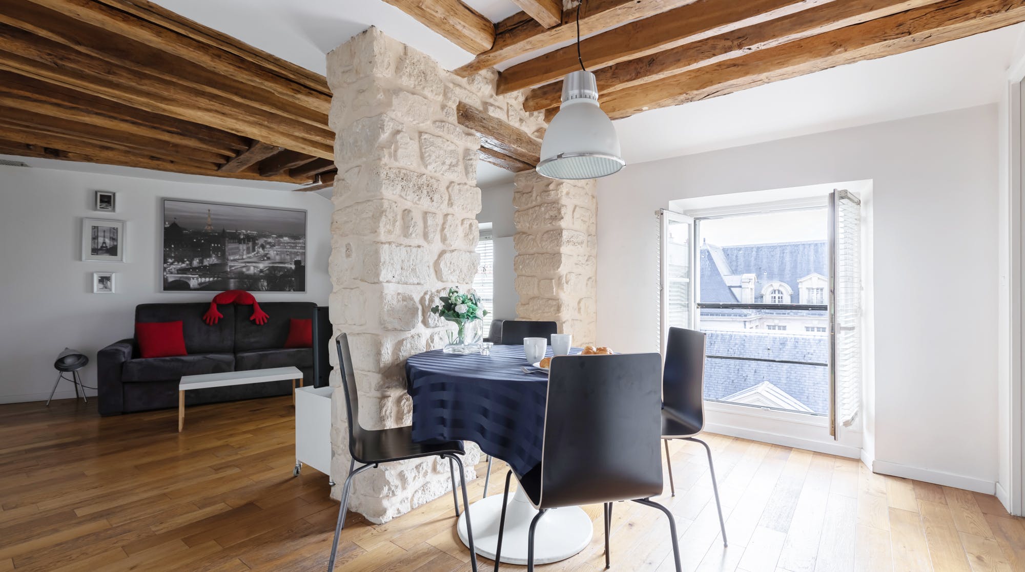 Villa Safran Archives Le Marais 18613: Luxury 2-Bedroom Apartment with Spa and Private Parking, Le Marais Paris