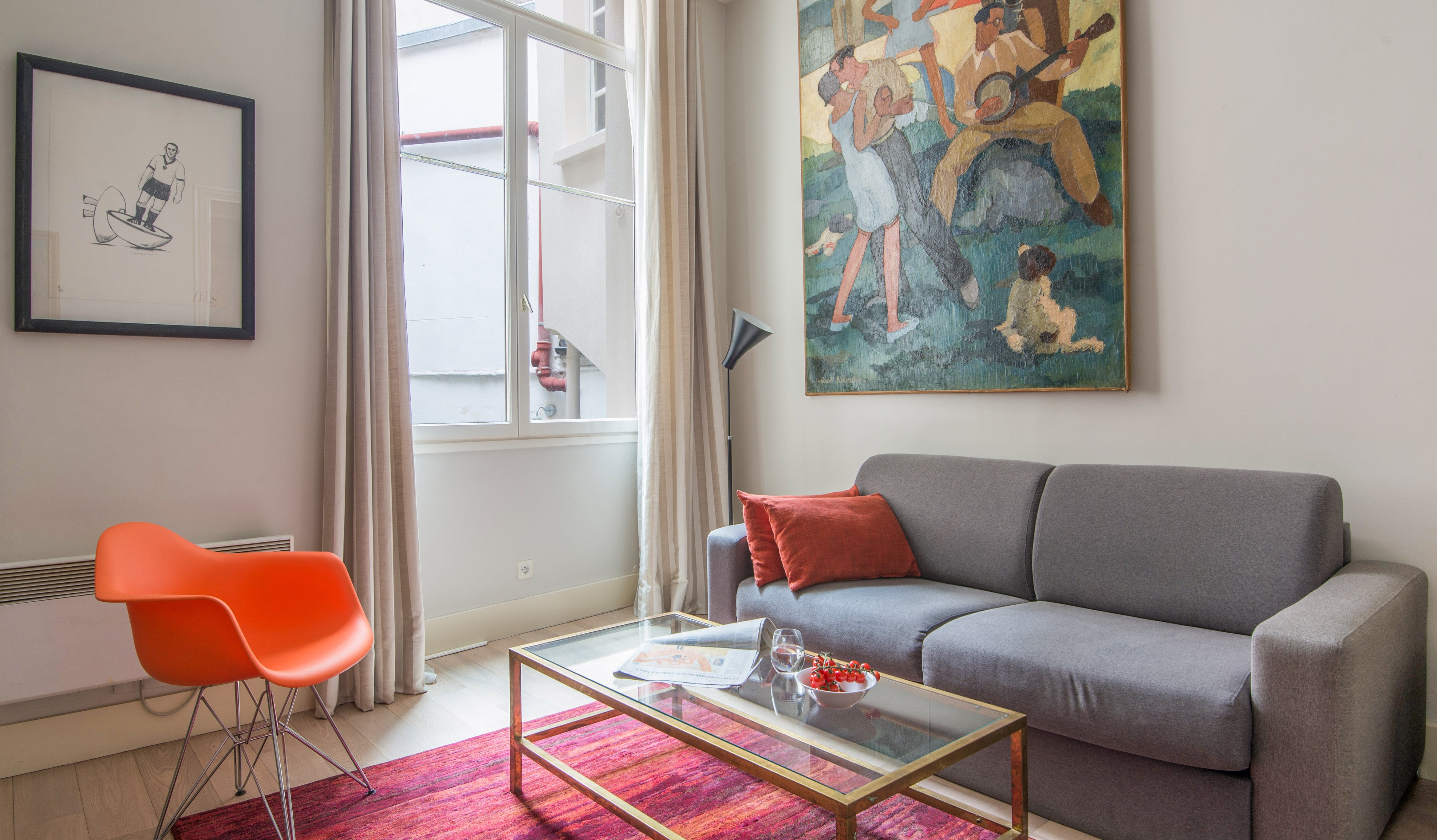 Villa Safran Archives Marais: Luxury 1-Bedroom Apartment with Family-Friendly Features in Le Marais, Paris