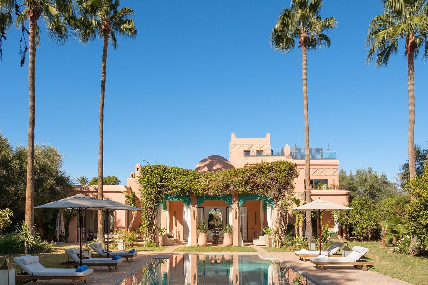 Villa Safran Belaid Marrakech: 5-Bedroom Villa with Heated Pool and Spa on Prestigious Amel