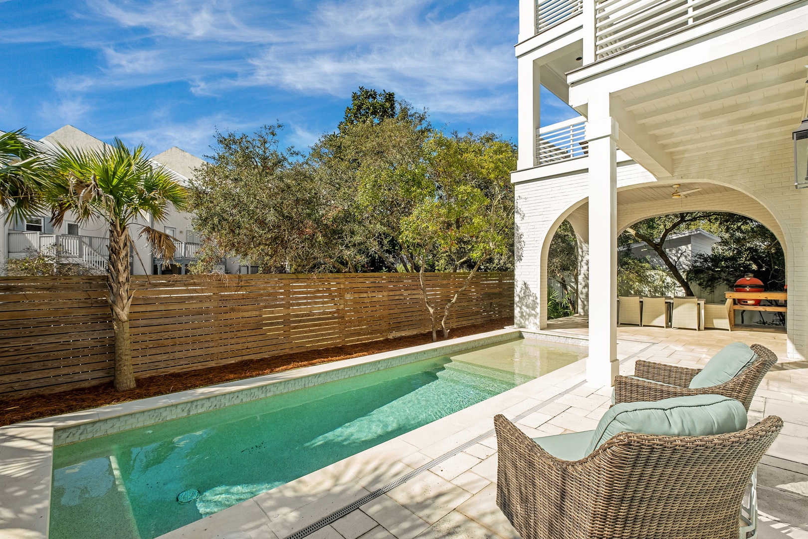 Villa Safran Inlet Beach: Luxury 7-Bedroom Villa with Private Pool and Tennis Court, Walton County