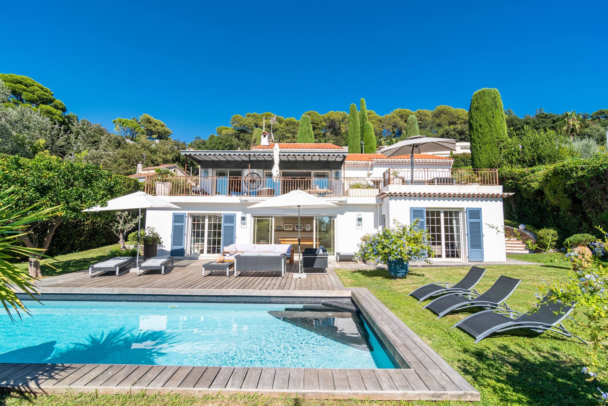 Villa Safran La Bocca Cannes 1456291: Luxury 4-Bedroom Villa with Private Pool and Sea Views, Cannes