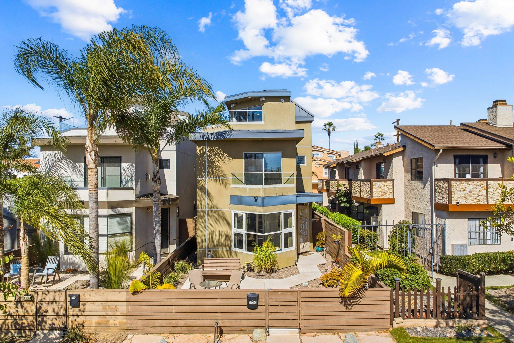 Villa Safran La Jolla San Diego 1459275: Luxury 4-Bedroom Villa with Rooftop Deck and Sea Views, Pacific Beach