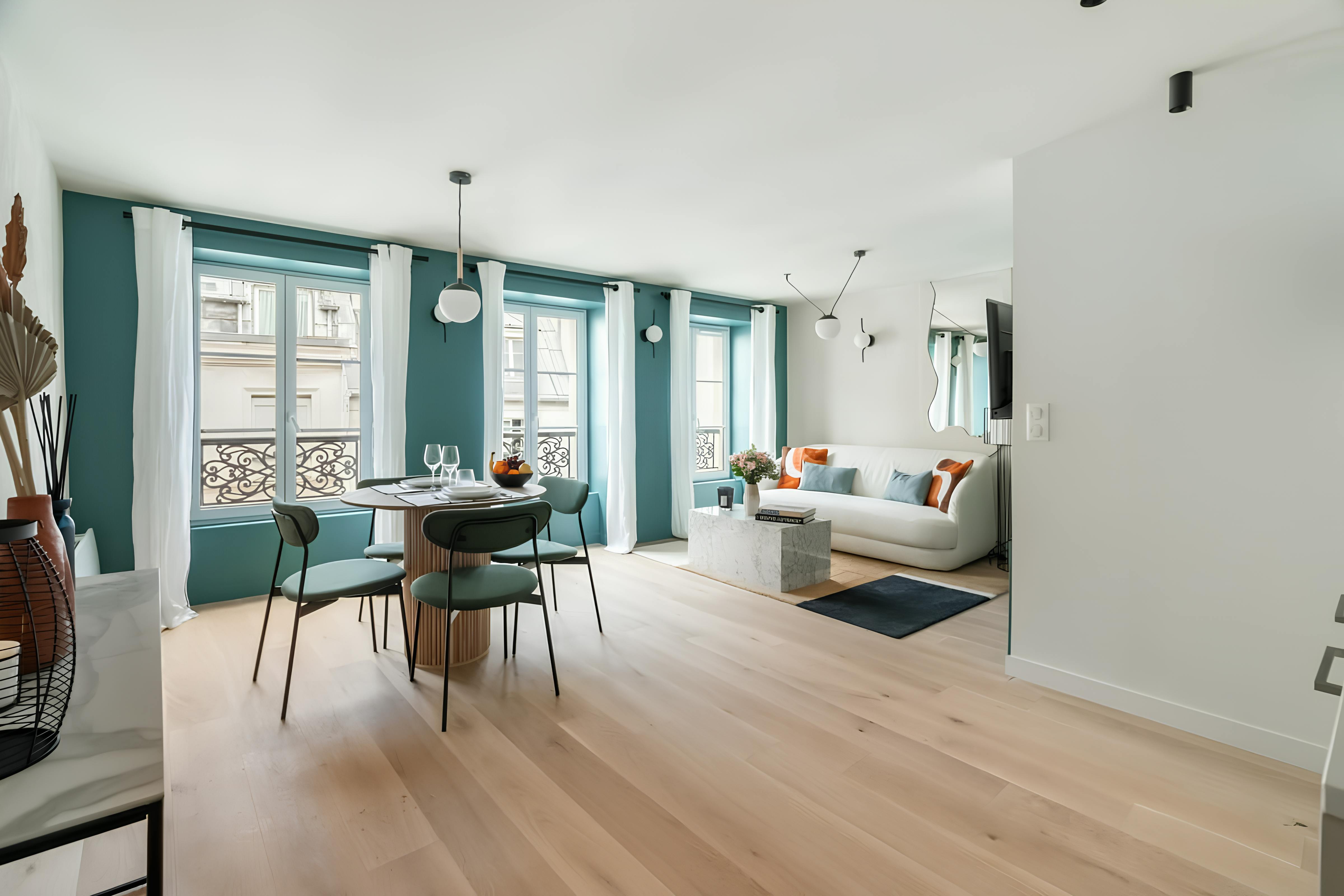 Villa Safran Lescot Paris 1294452: Luxury 1-Bedroom Apartment with Spa and Private Parking, Montorgueil Paris