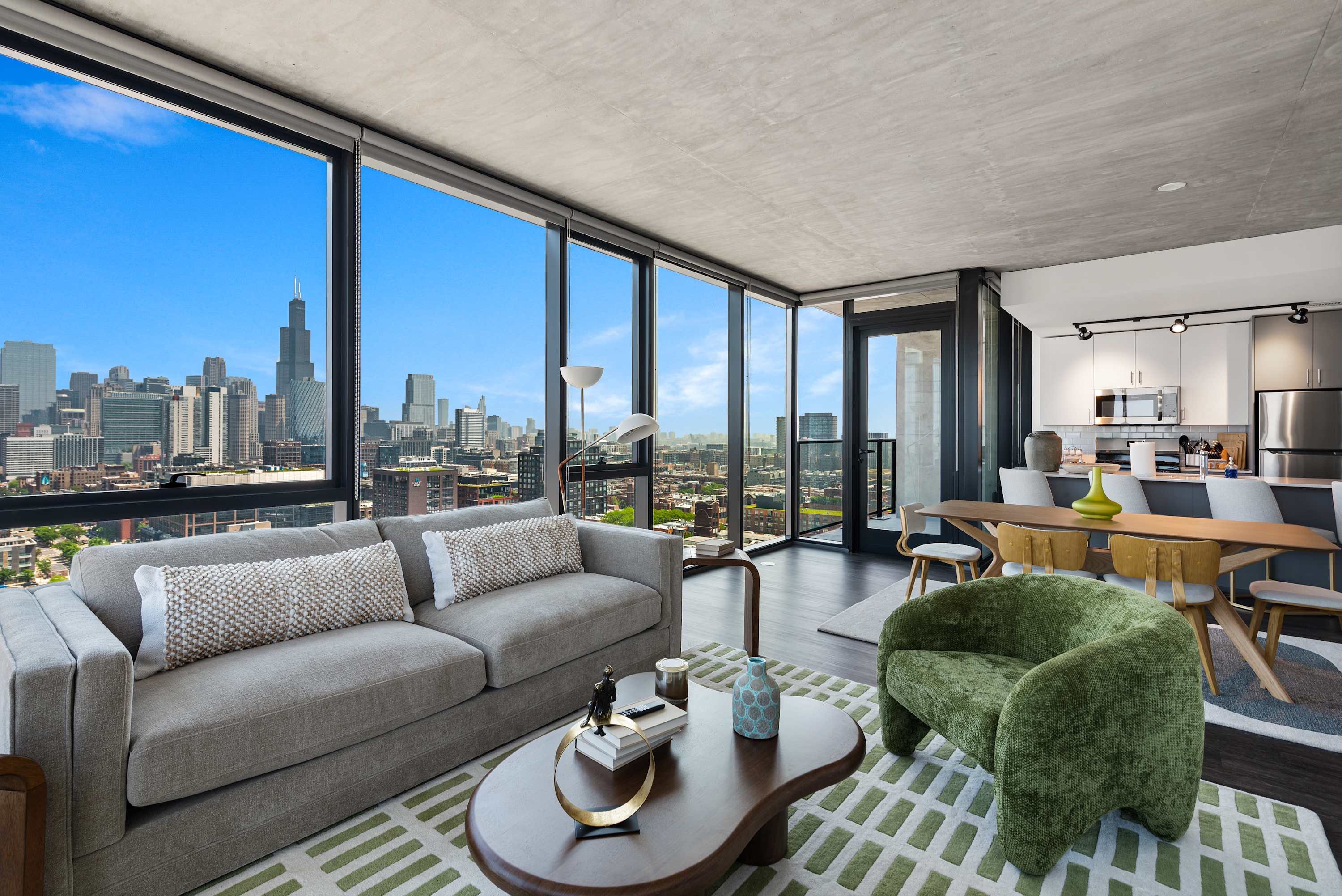 Villa Safran Prairie Lincoln: Luxury 2-Bedroom Aparthotel with Spa and Rooftop Terrace in Chicago