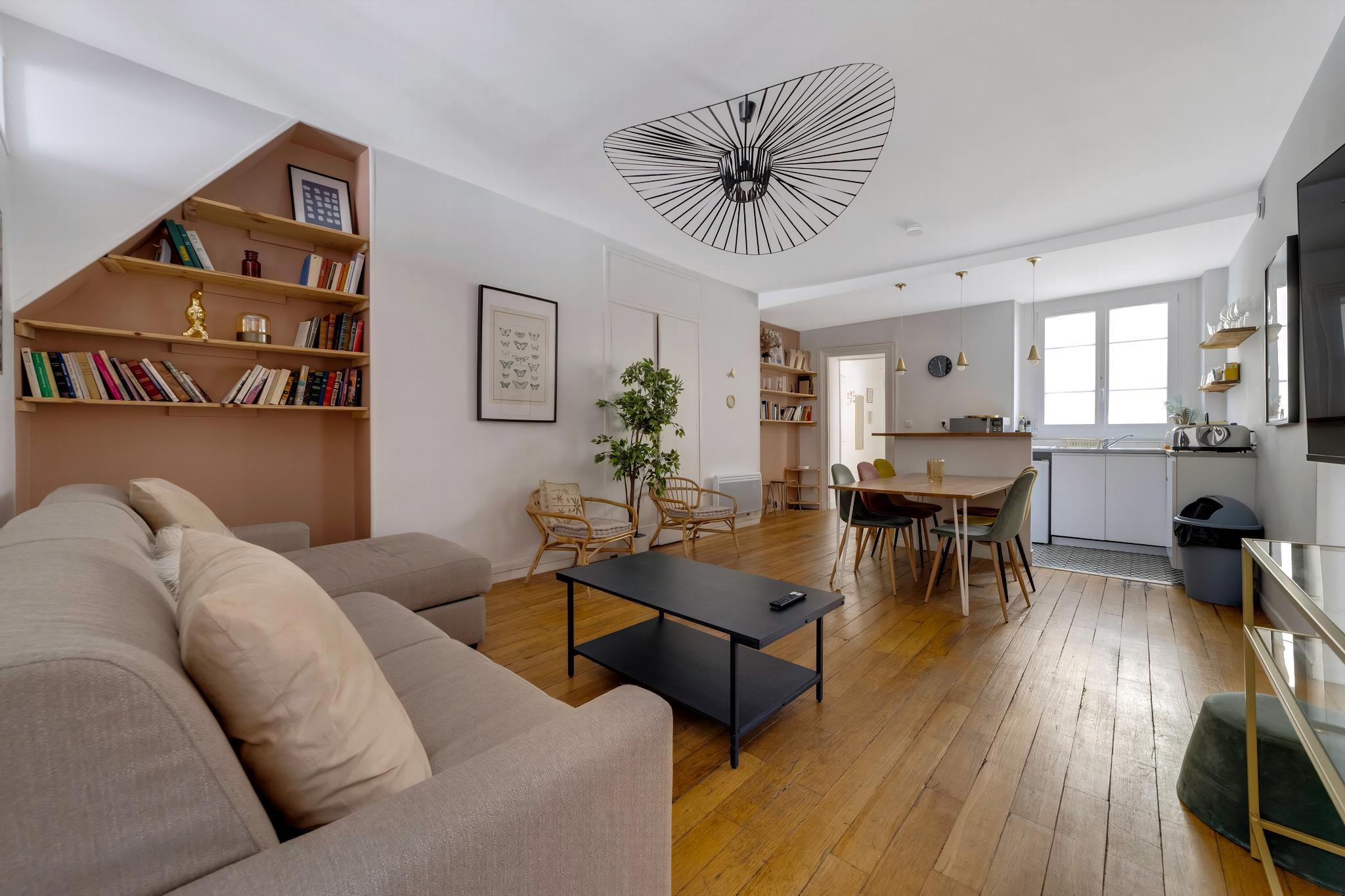 Villa Safran Saint-Eustache Montorgueil: Luxury 3-Bedroom Apartment with Private Parking, Montorgueil – Les Halles, Paris
