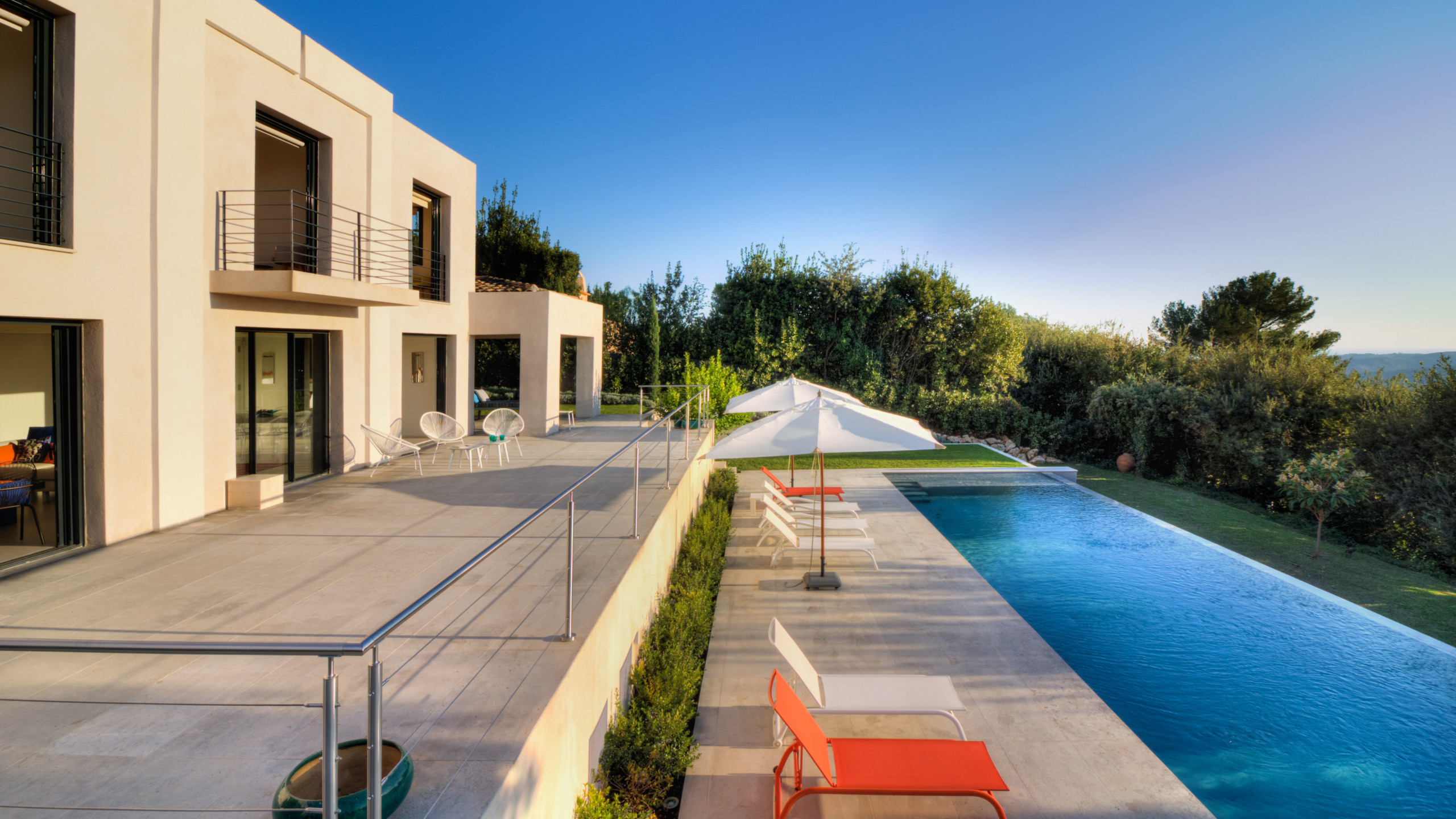 Villa Safran Saint-Paul Saint-Paul-de-Vence: Luxury 4-Bedroom Villa with Infinity Pool and Spa, French Riviera