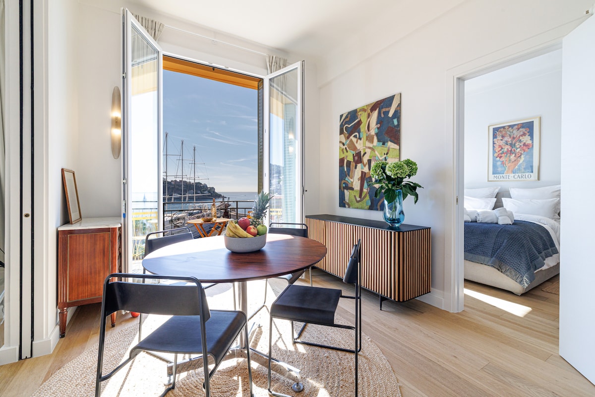 Villa Safran Sainte-Marguerite Nice: Luxury 2-Bedroom Apartment with Sea Views and Private Parking, Nice