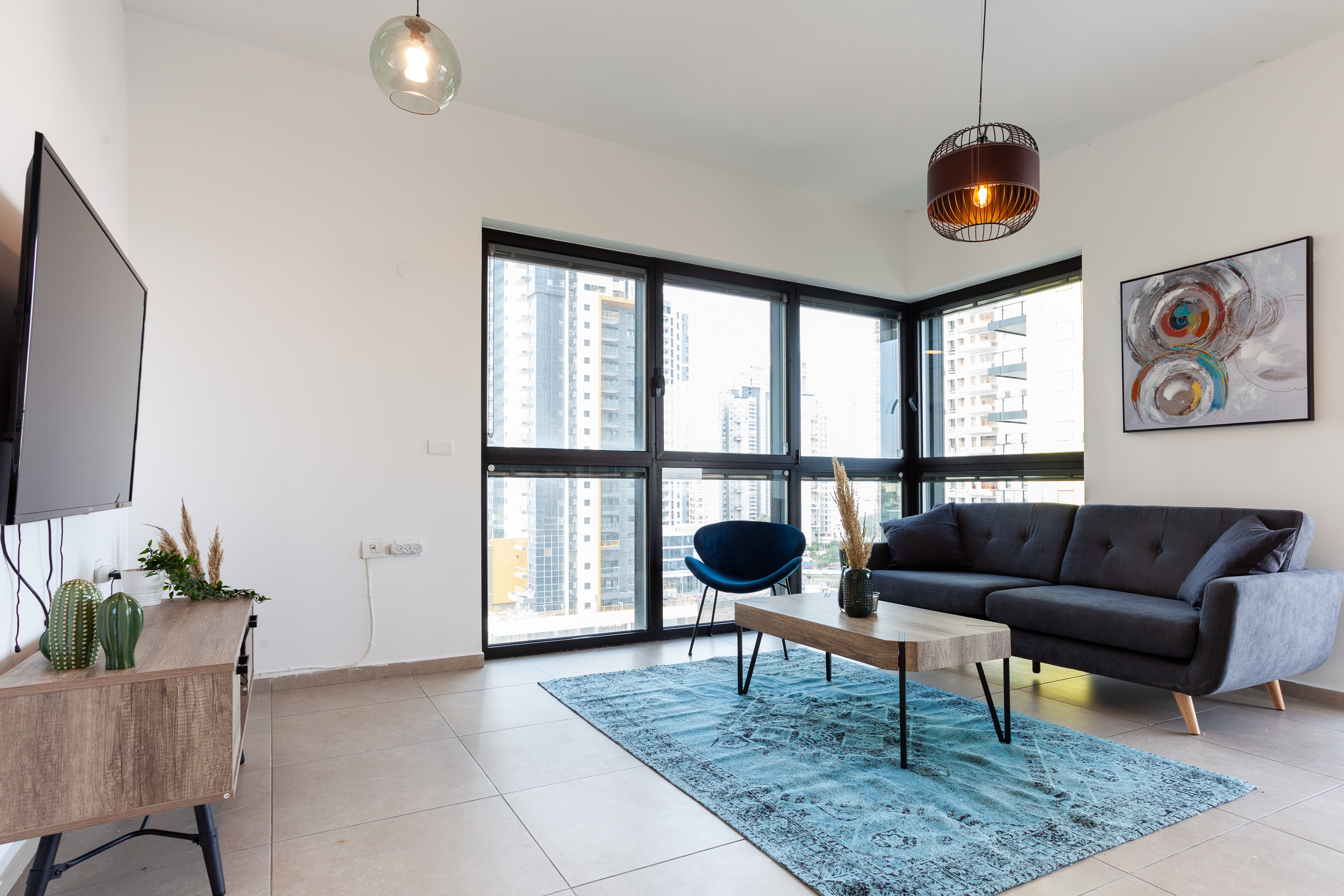 Villa Safran Shdemot Tel Aviv: Luxury 3-Bedroom Apartment with Sea Views and Gym, Tel Aviv City Centre