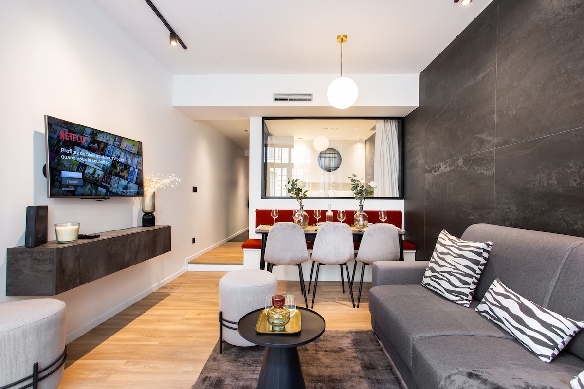 Villa Safran Sorbonne Paris: Luxury 2-Bedroom Apartment with Spa and Air-Con, Latin Quarter Paris