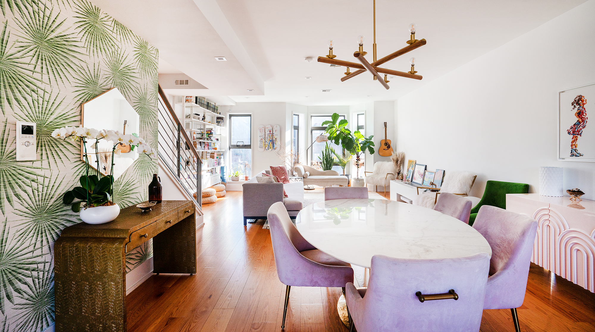Villa Safran Tompkins Bedford-Stuyvesant: Luxury 3-Bedroom Apartment with Spa and Private Parking, Bedford-Stuyvesant