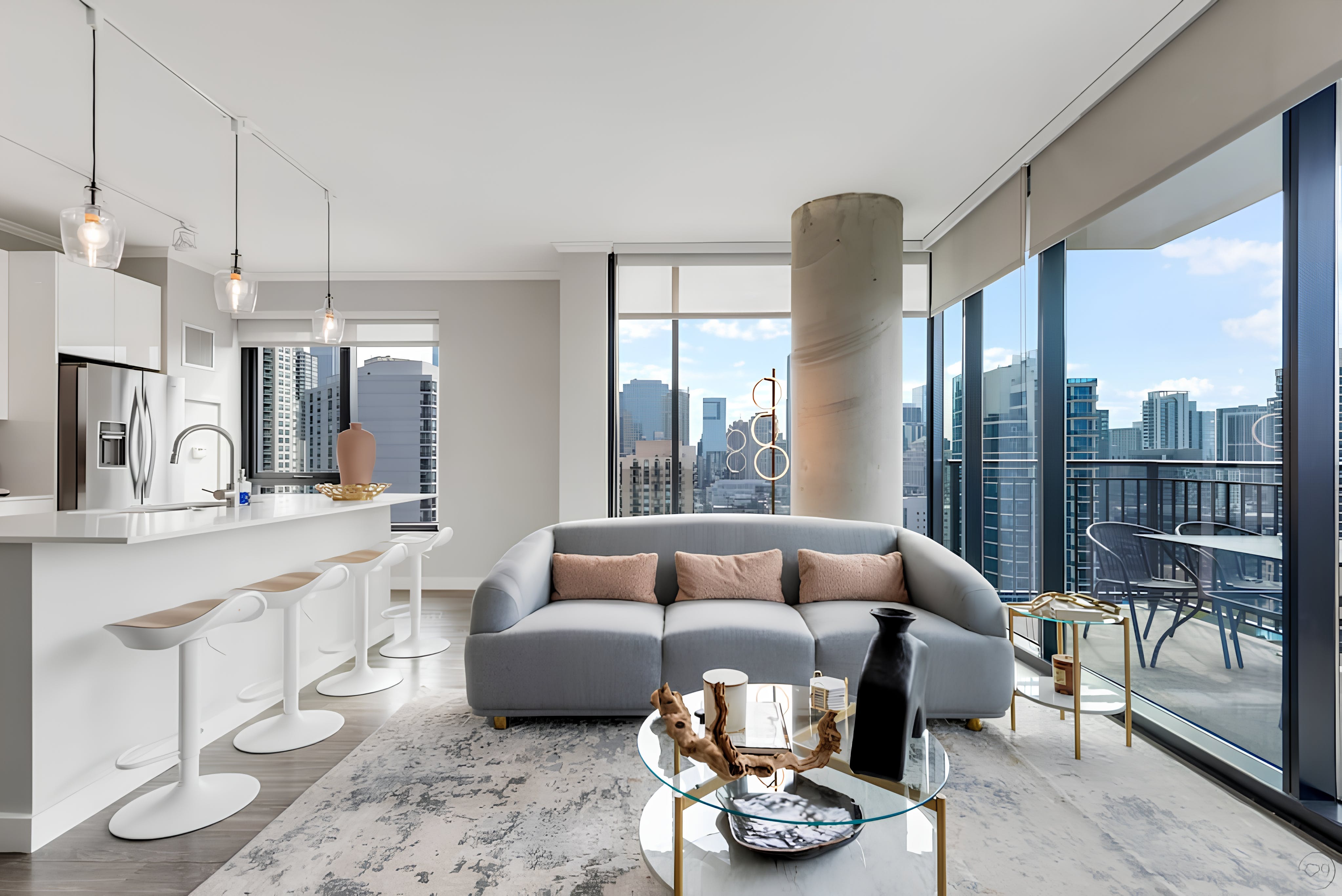 Villa Safran Wicker Park Chicago 1094945: Stylish 2-Bedroom Luxury Apartment with Pool and Gym, Chicago