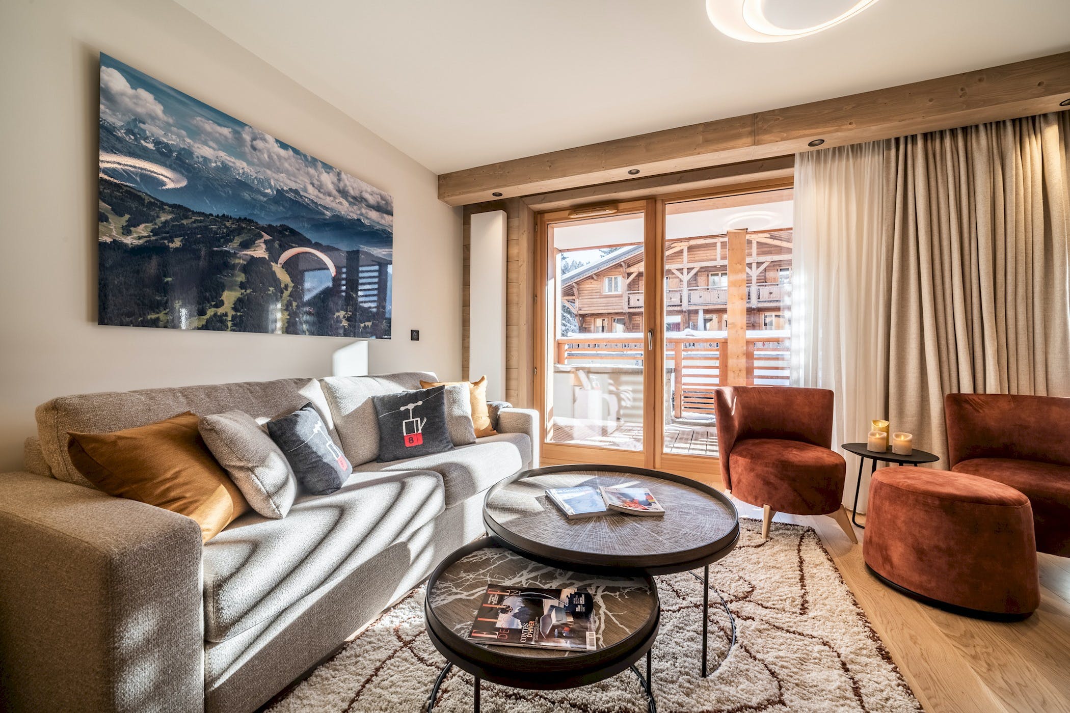 Villa Séchard Grande Rue Les Gets: Charming 3-Bedroom Ski Chalet Rental with Sauna and Parking in Les Gets