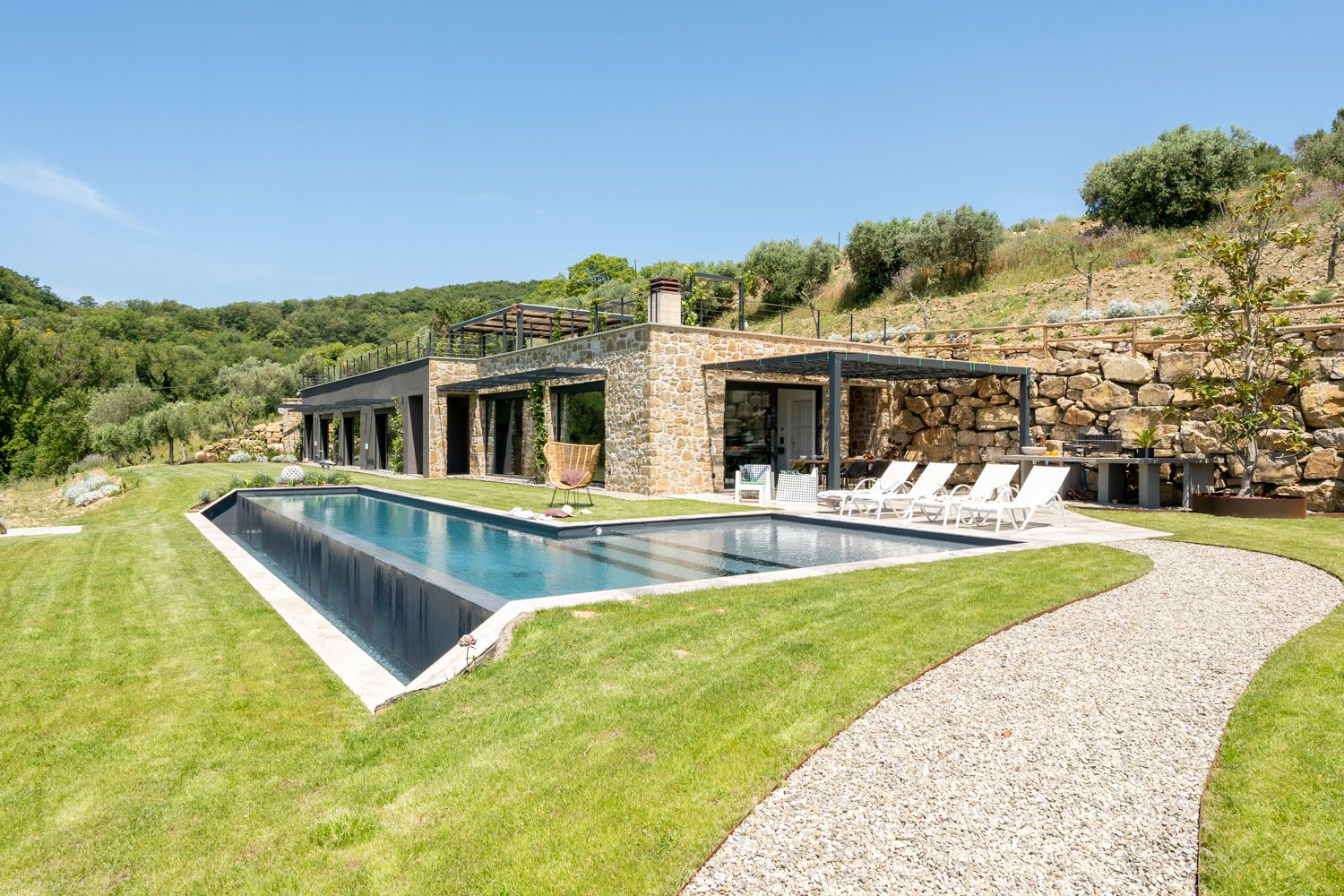 Villa Tramonto Oliveto Passignano: 3-Bedroom Infinity Pool Villa with Lake Trasimeno Views in U