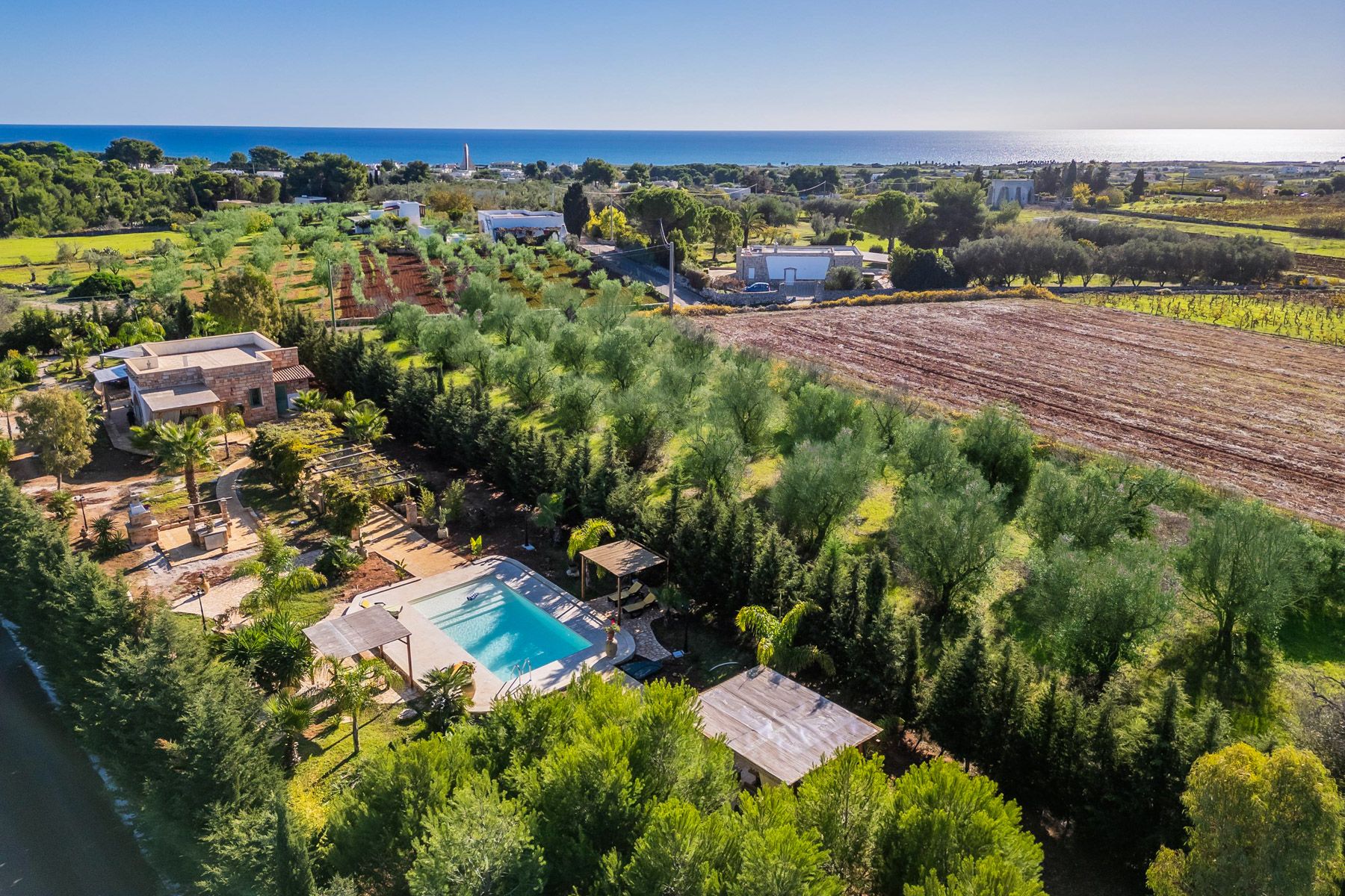 Villa Tramonto Pescoluse Salve: 3-Bedroom Villa with Private Pool and Spa Near Puglia’s Stun